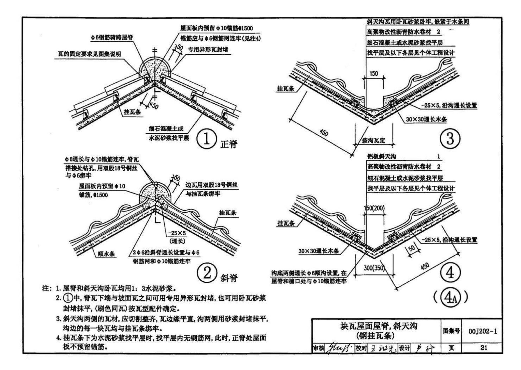 00J202-1、00(03)J202-1--坡屋面建筑构造（一）（含2003年局部修改版）