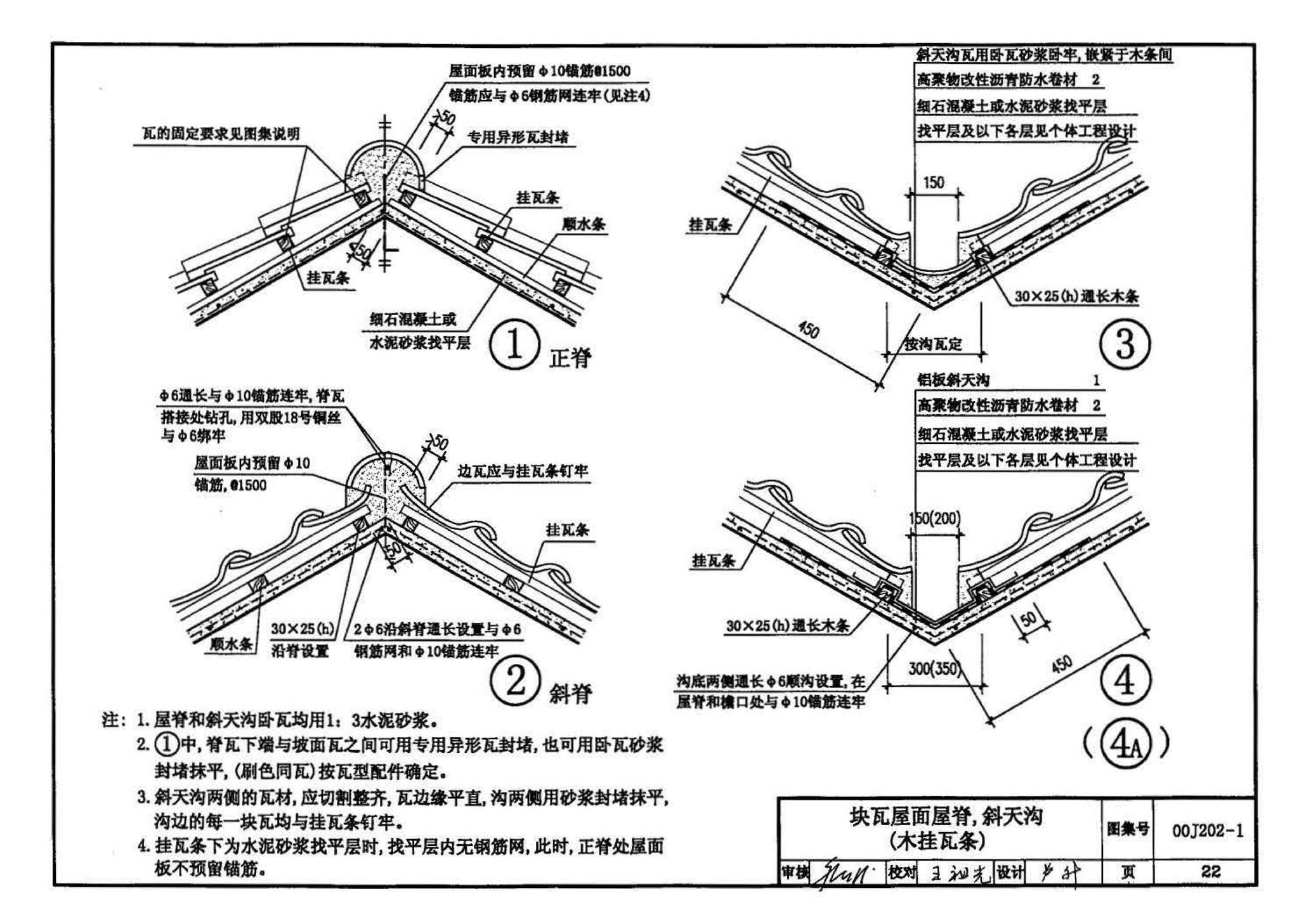 00J202-1、00(03)J202-1--坡屋面建筑构造（一）（含2003年局部修改版）