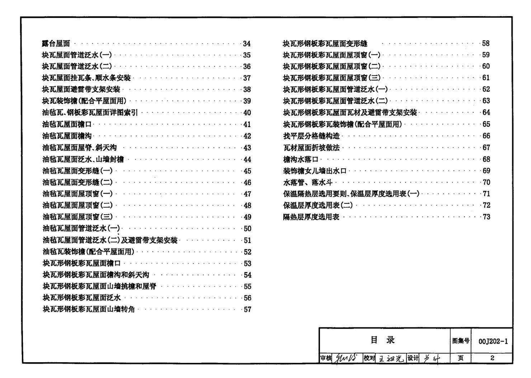 00J202-1、00(03)J202-1--坡屋面建筑构造（一）（含2003年局部修改版）