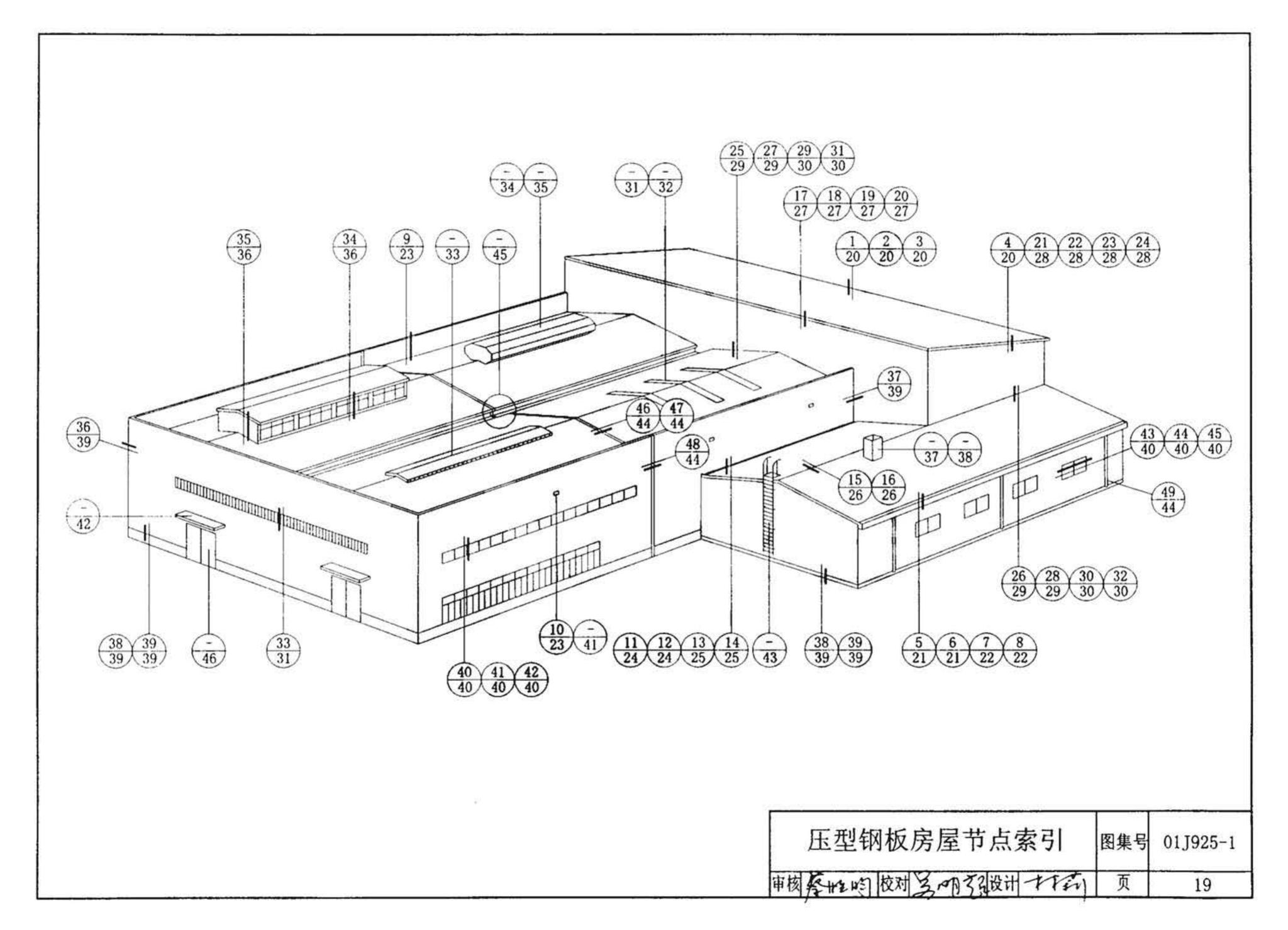 01J925-1--压型钢板、夹芯板屋面及墙体建筑构造