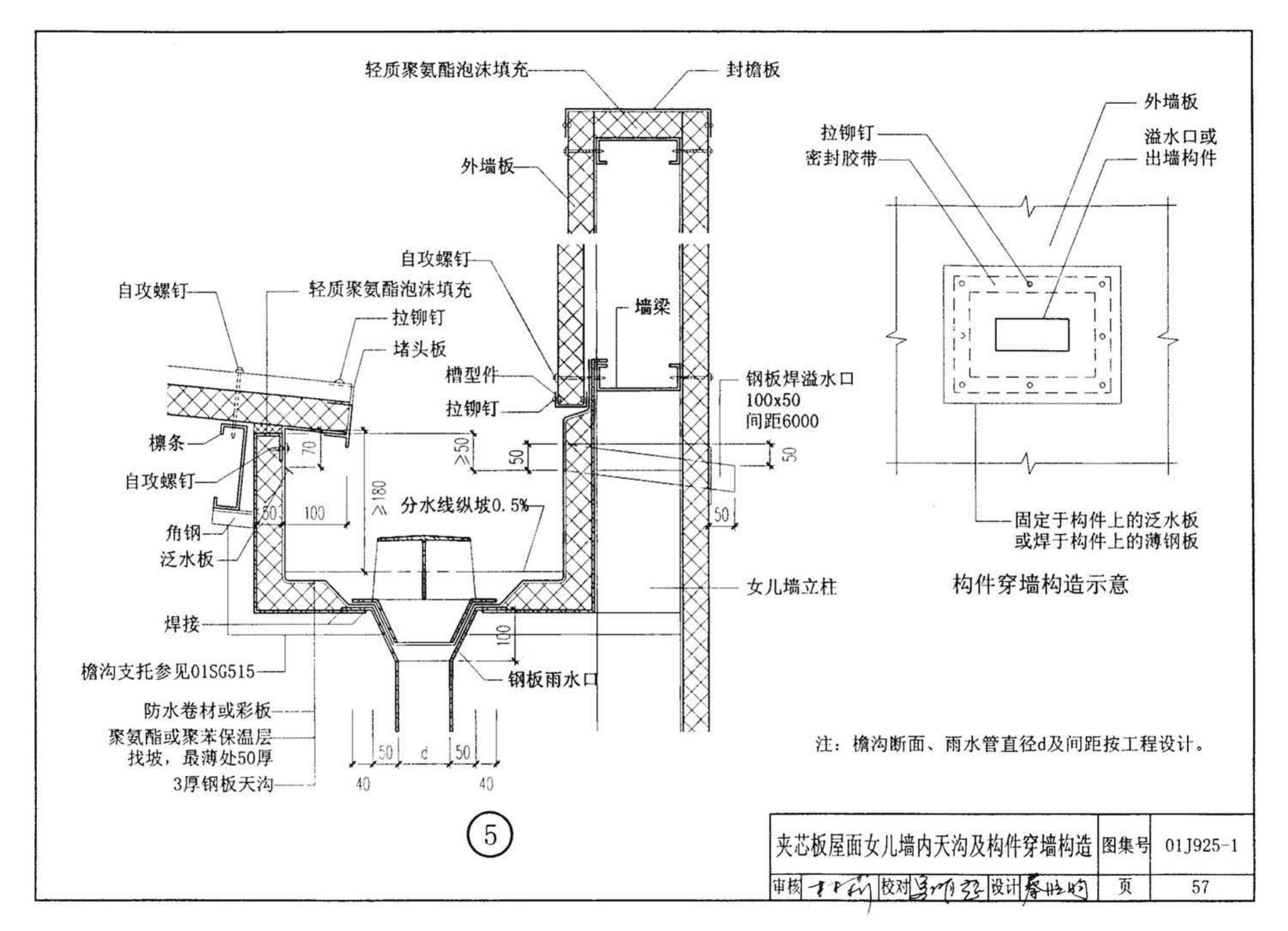 01J925-1--压型钢板、夹芯板屋面及墙体建筑构造