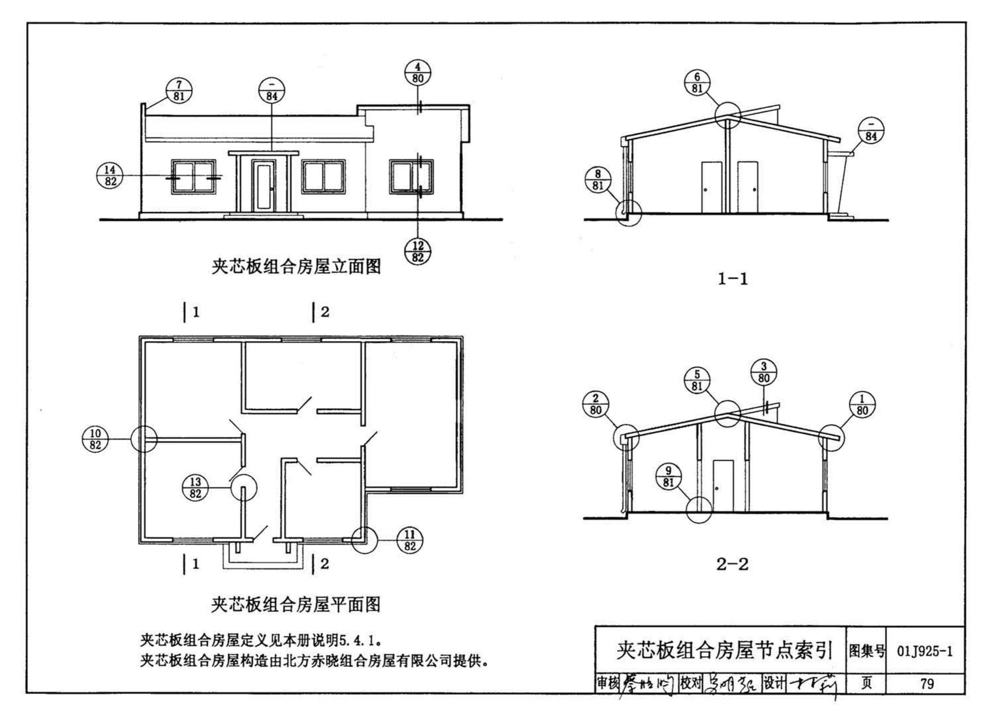 01J925-1--压型钢板、夹芯板屋面及墙体建筑构造