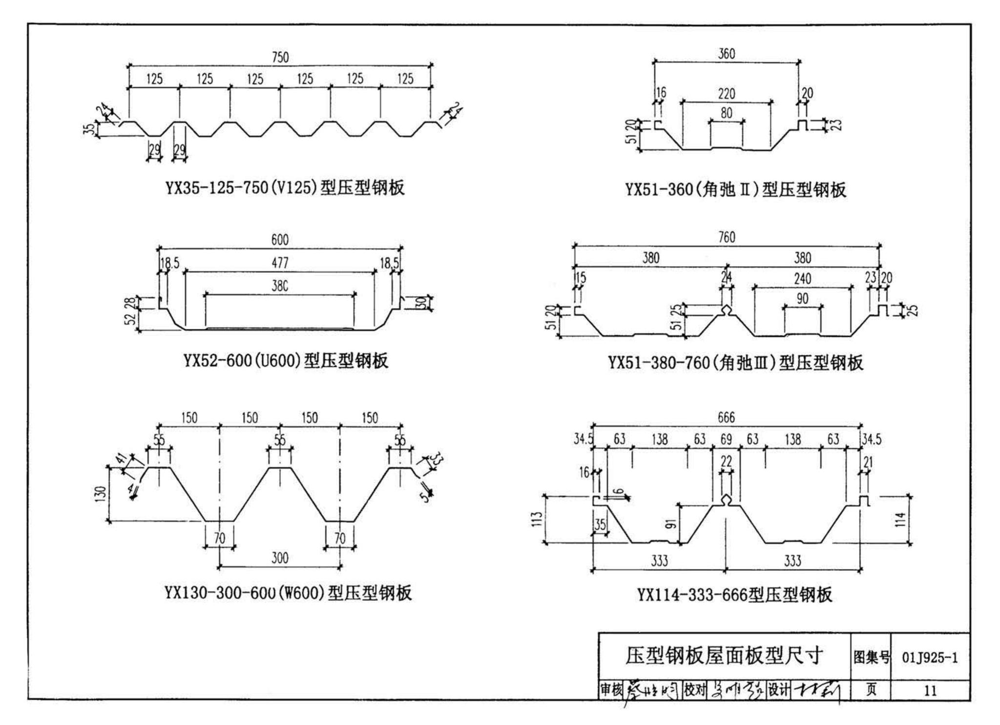 01J925-1--压型钢板、夹芯板屋面及墙体建筑构造