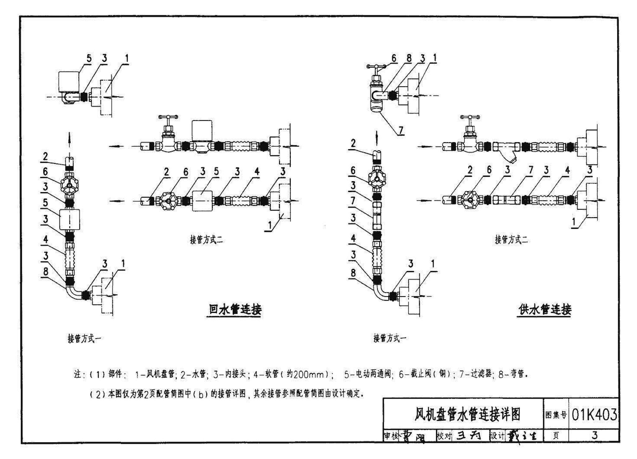 01K403、01(03)K403--风机盘管安装（含2003年局部修改版）