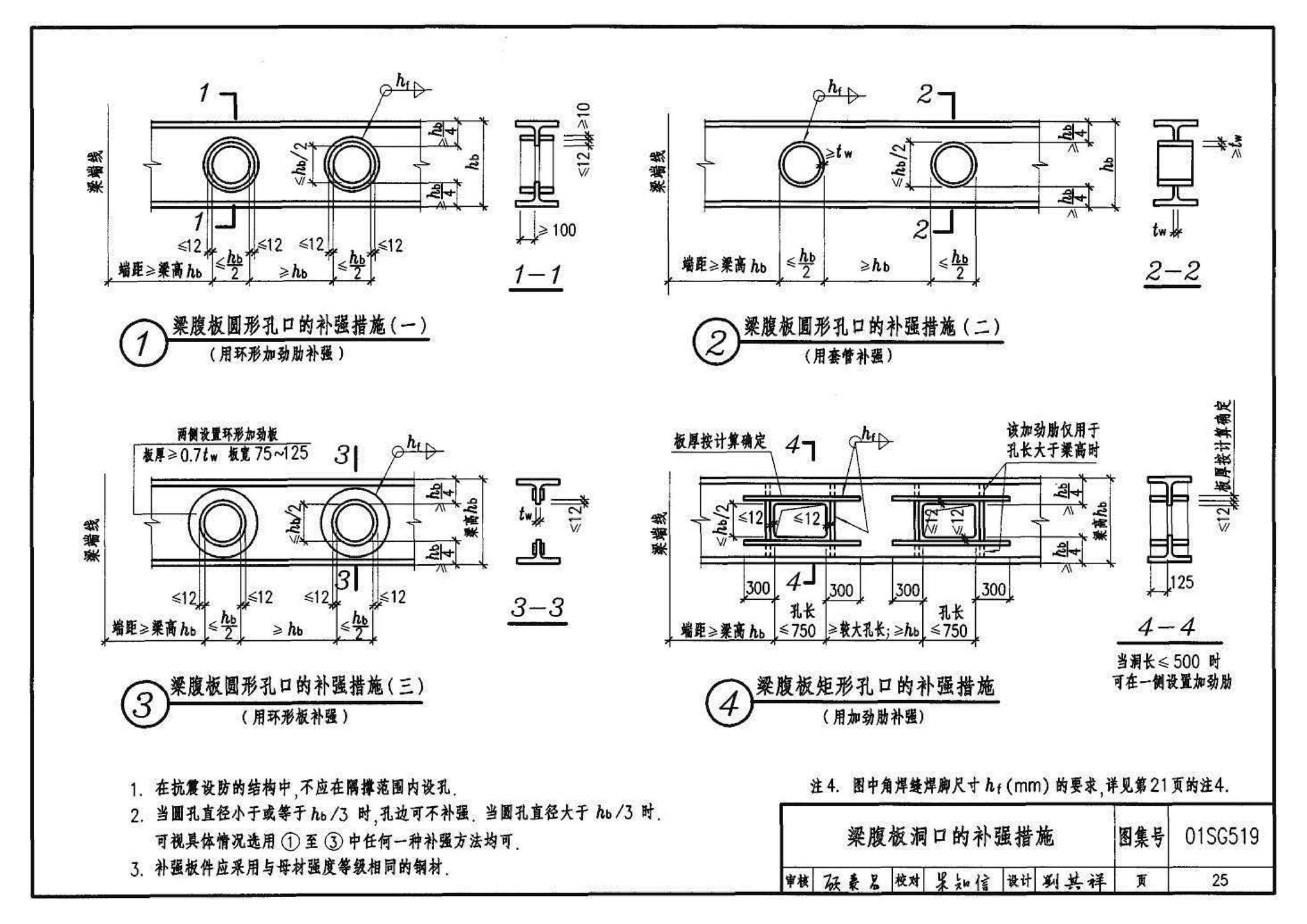 01SG519、01(04)SG519--多、高层民用建筑钢结构节点构造详图（含2004年局部修改版）