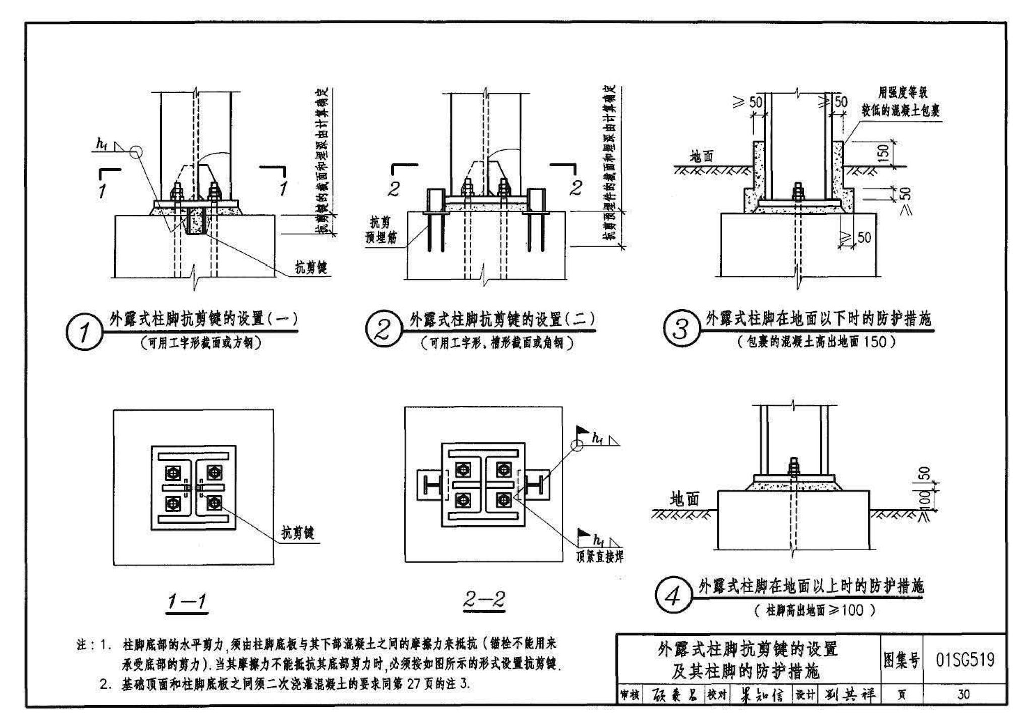 01SG519、01(04)SG519--多、高层民用建筑钢结构节点构造详图（含2004年局部修改版）