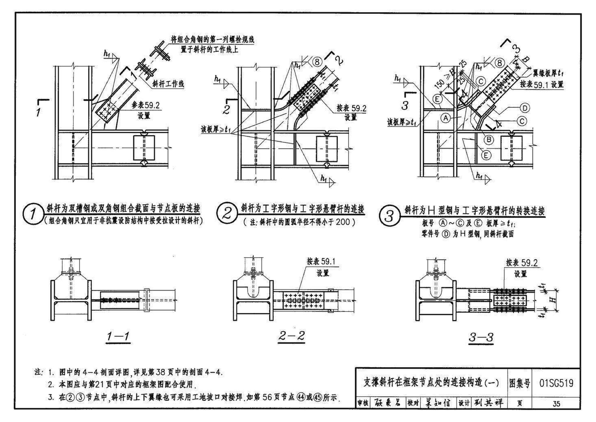 01SG519、01(04)SG519--多、高层民用建筑钢结构节点构造详图（含2004年局部修改版）