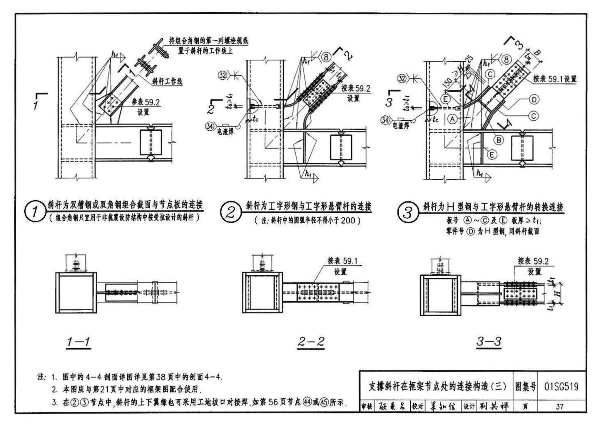 01SG519、01(04)SG519--多、高层民用建筑钢结构节点构造详图（含2004年局部修改版）