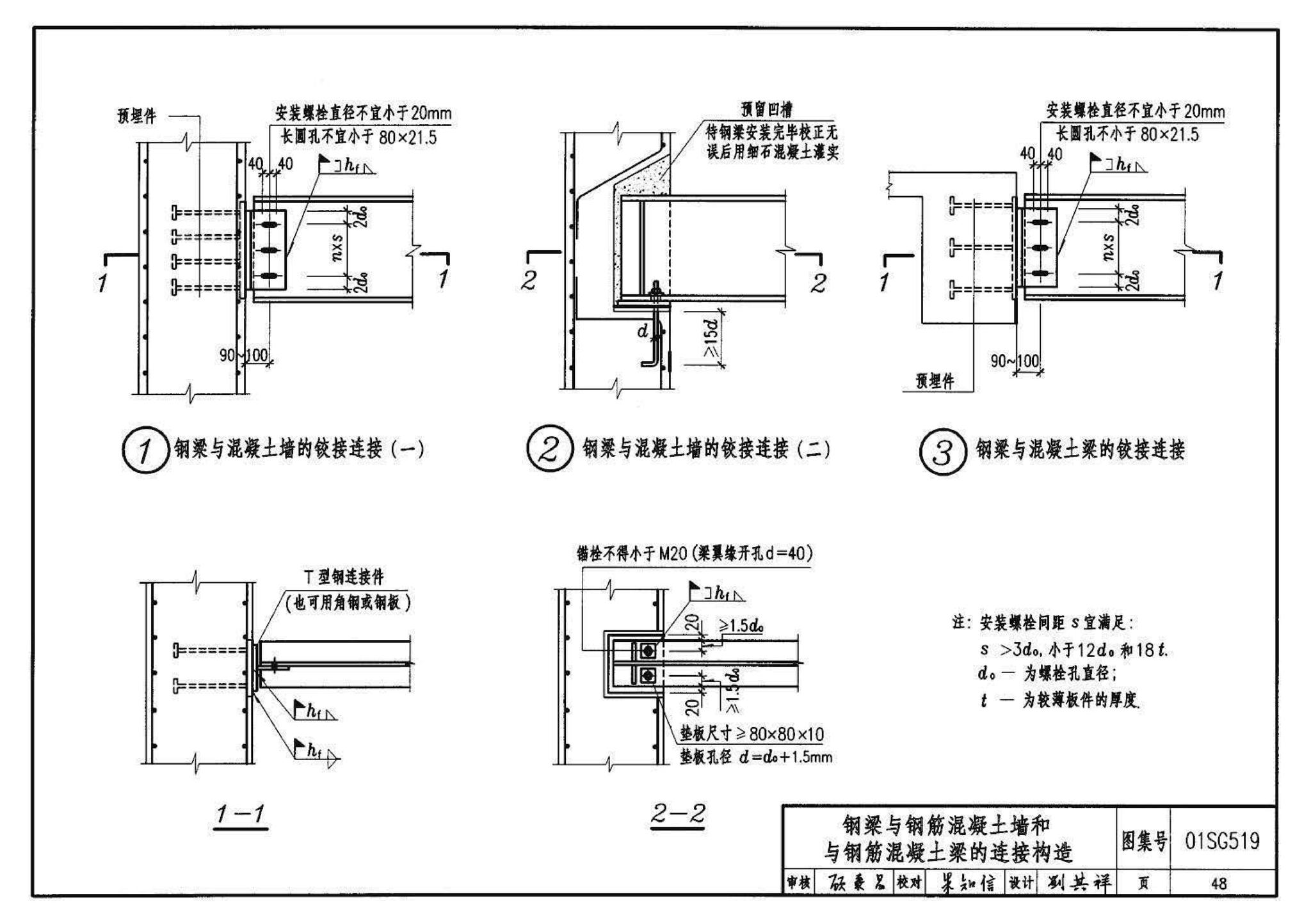 01SG519、01(04)SG519--多、高层民用建筑钢结构节点构造详图（含2004年局部修改版）