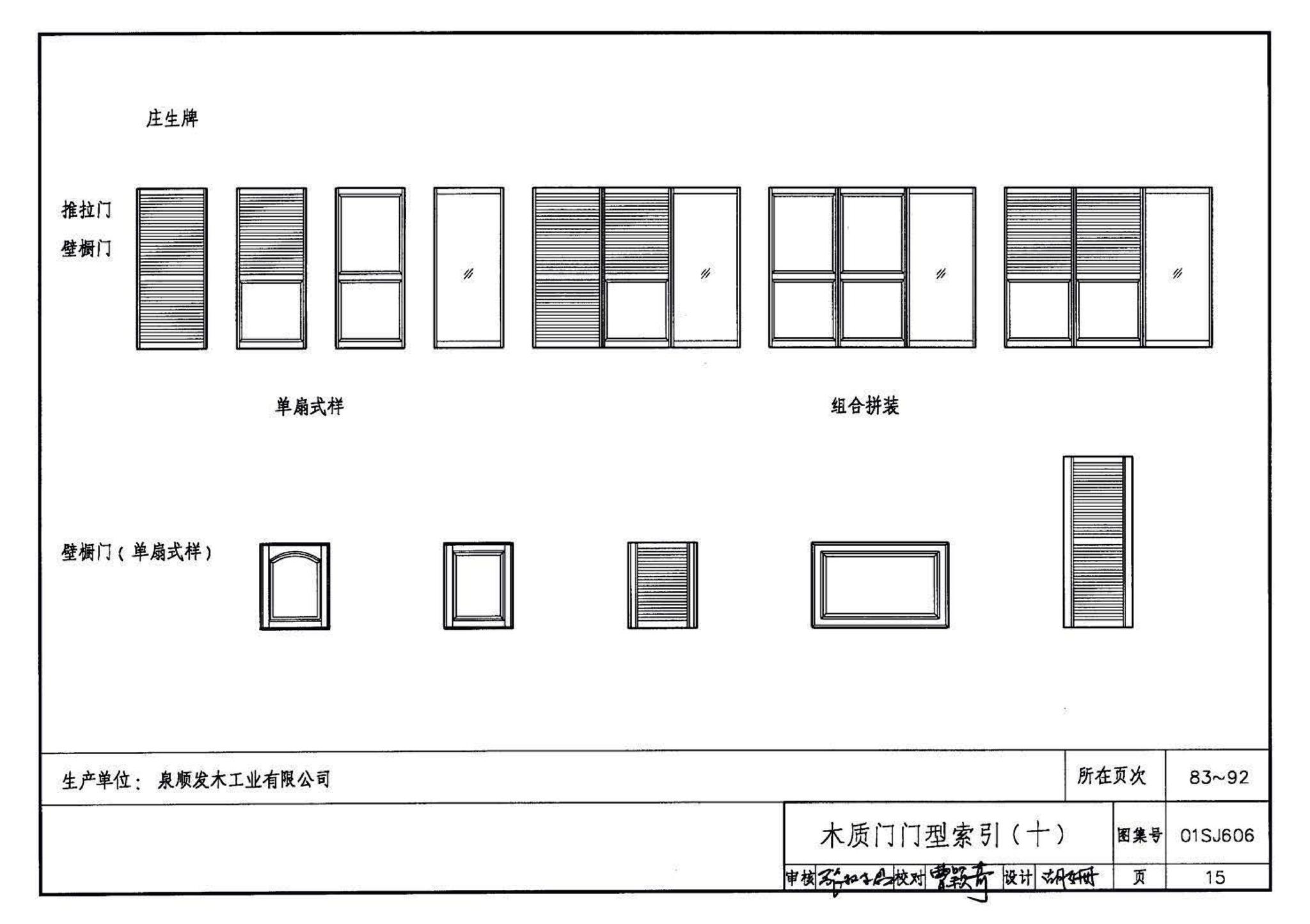 01SJ606--住宅门