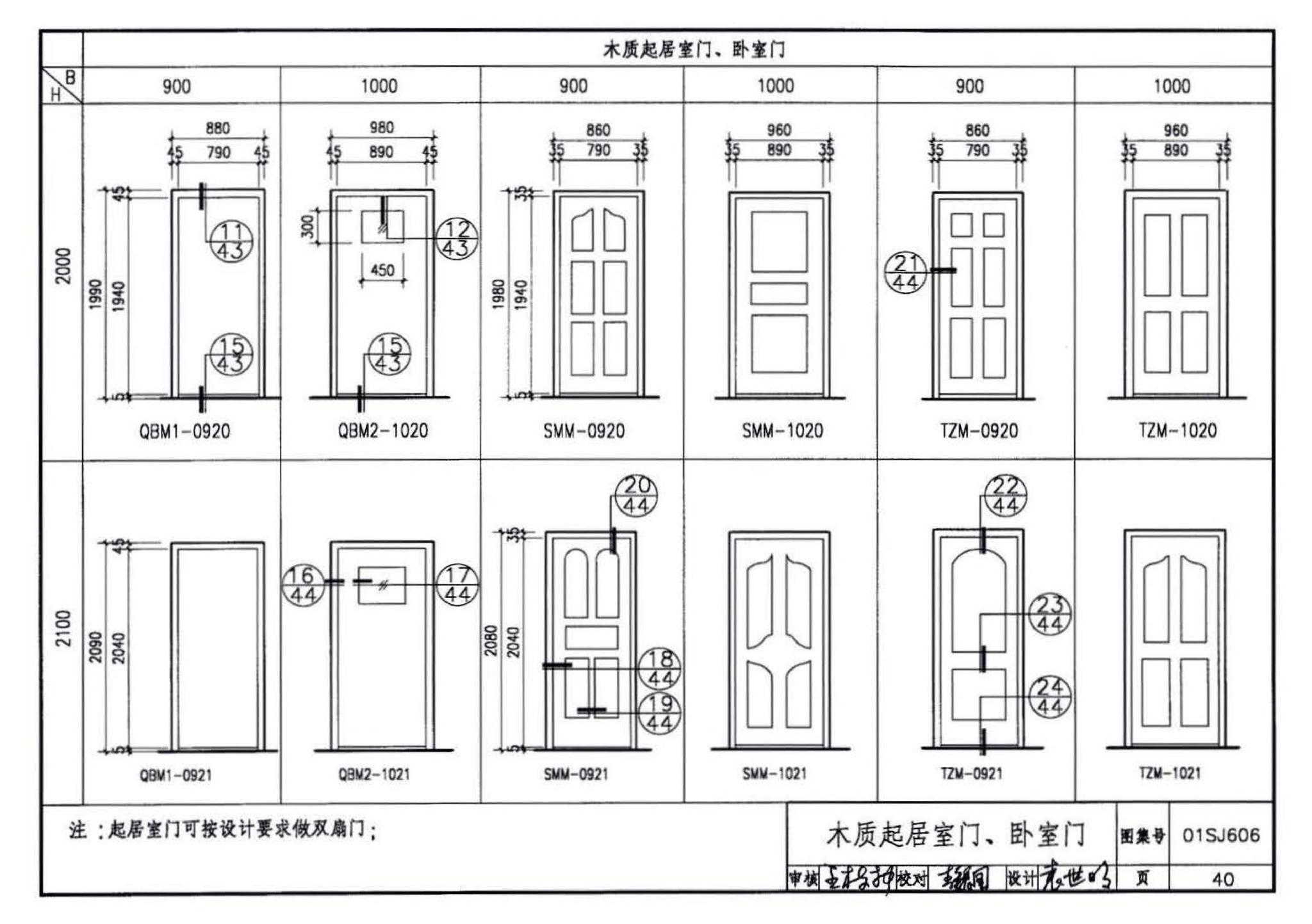 01SJ606--住宅门