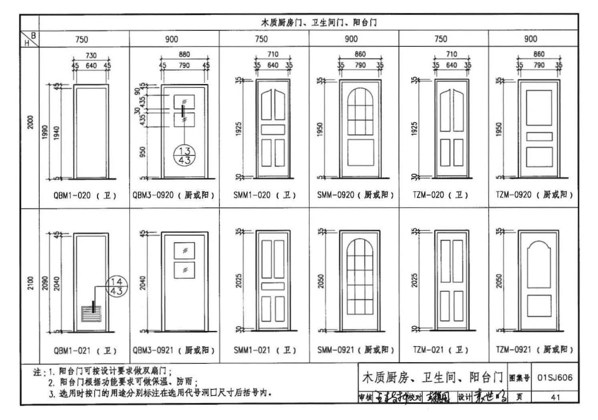 01SJ606--住宅门