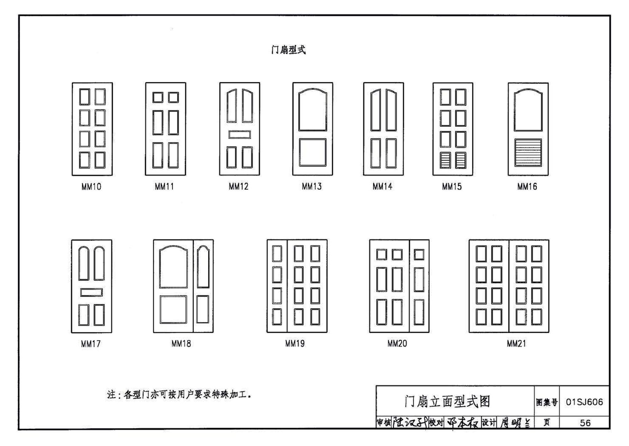 01SJ606--住宅门