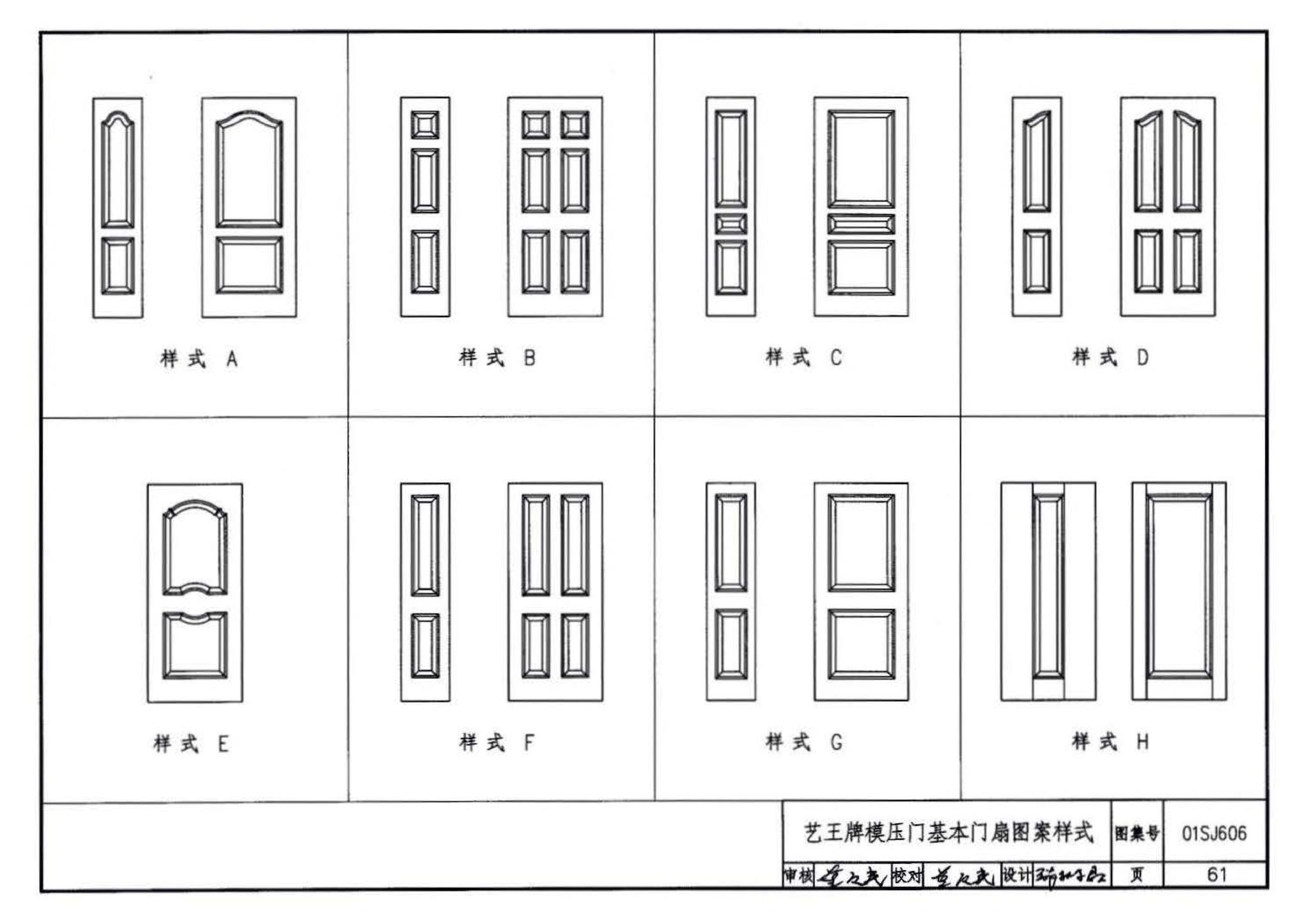 01SJ606--住宅门