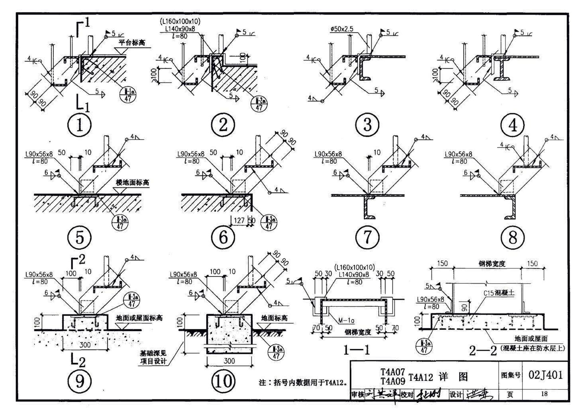 02J401、02(03)J401--钢梯（含2003年局部修改版）