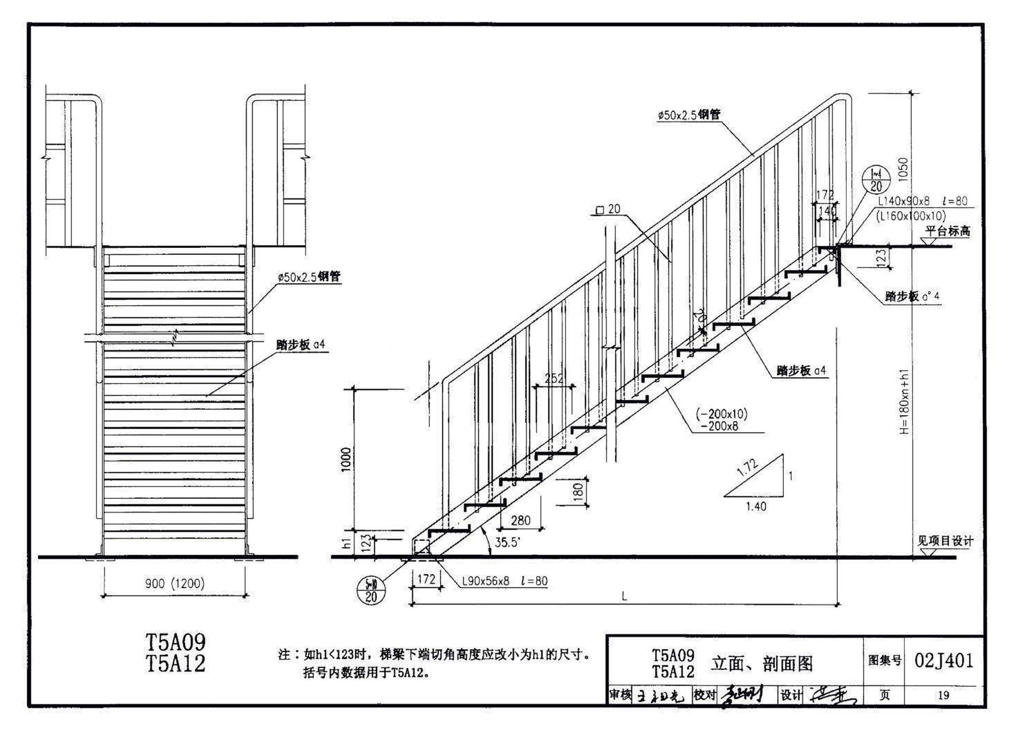 02J401、02(03)J401--钢梯（含2003年局部修改版）