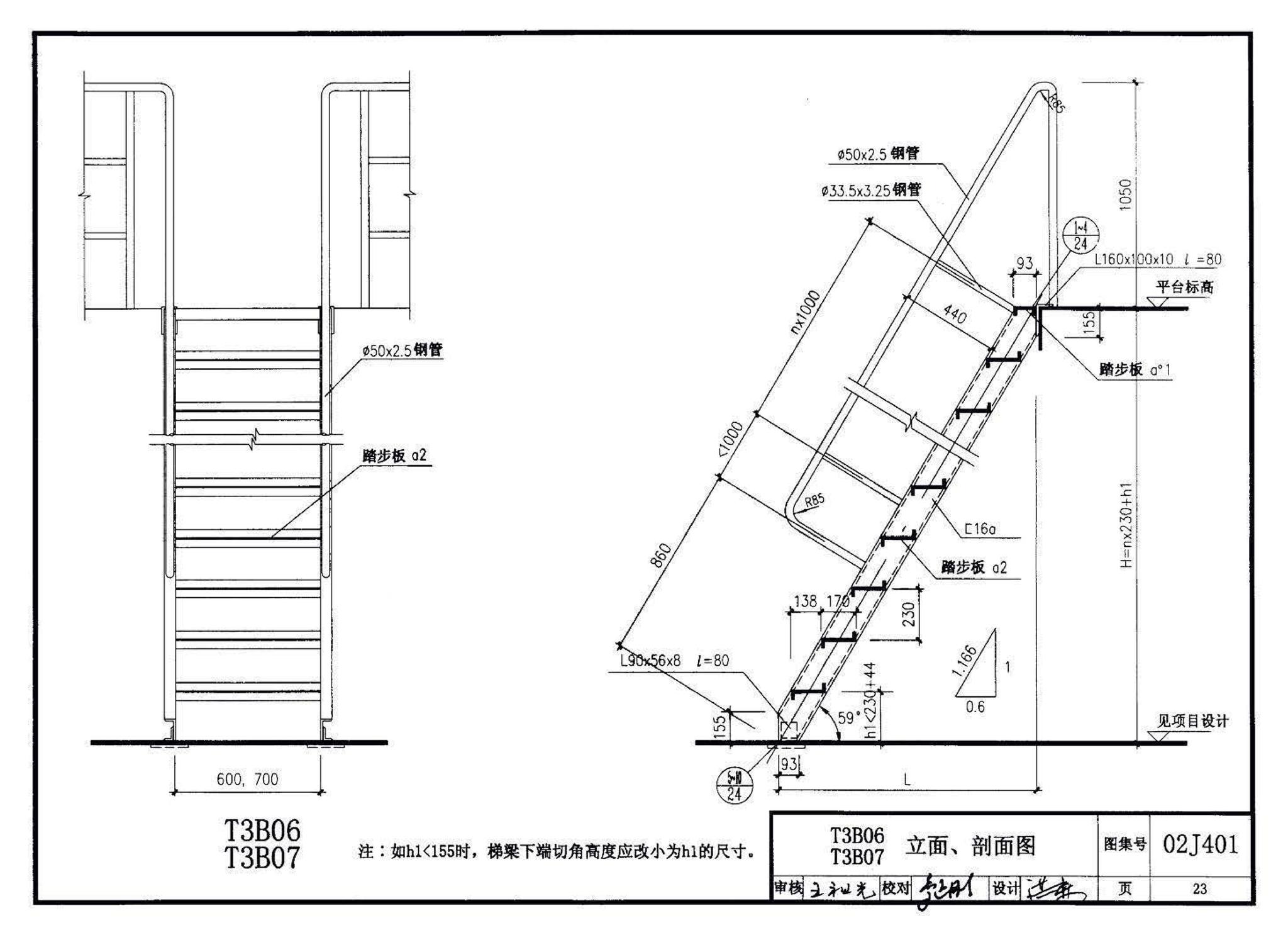 02J401、02(03)J401--钢梯（含2003年局部修改版）