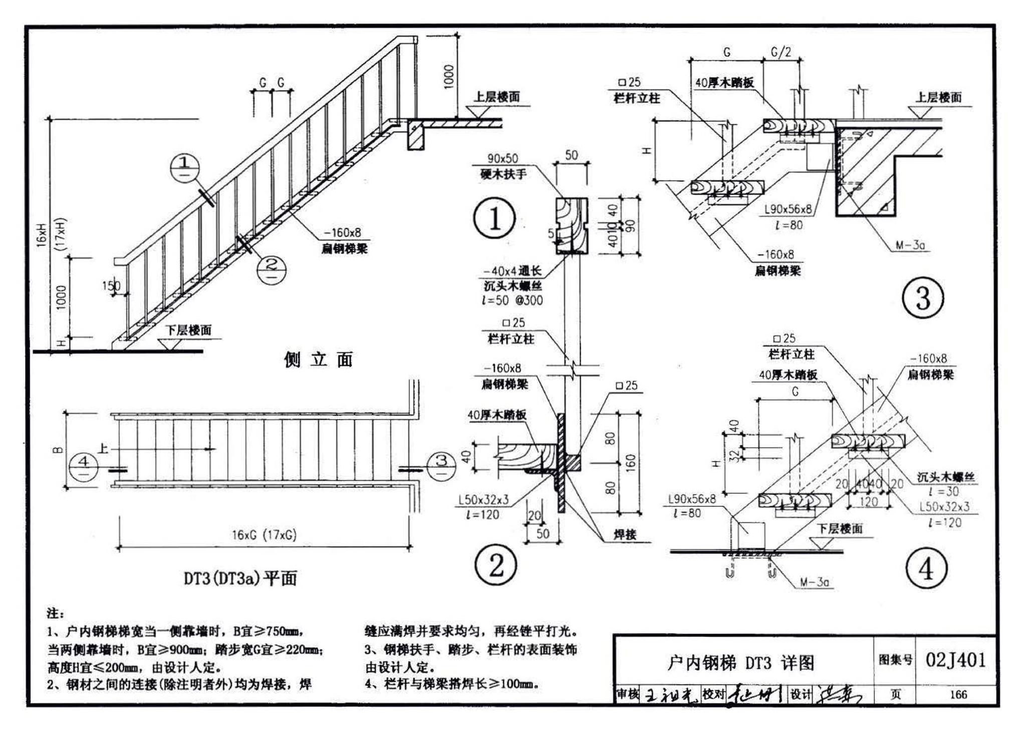 02J401、02(03)J401--钢梯（含2003年局部修改版）