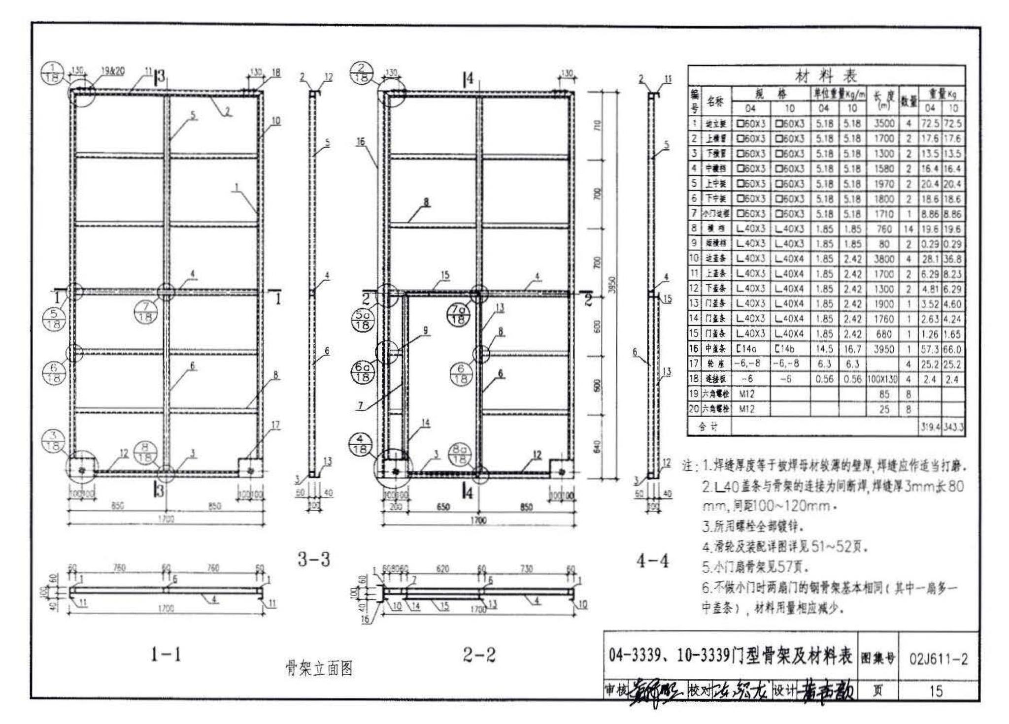 02J611-2--轻质推拉钢大门