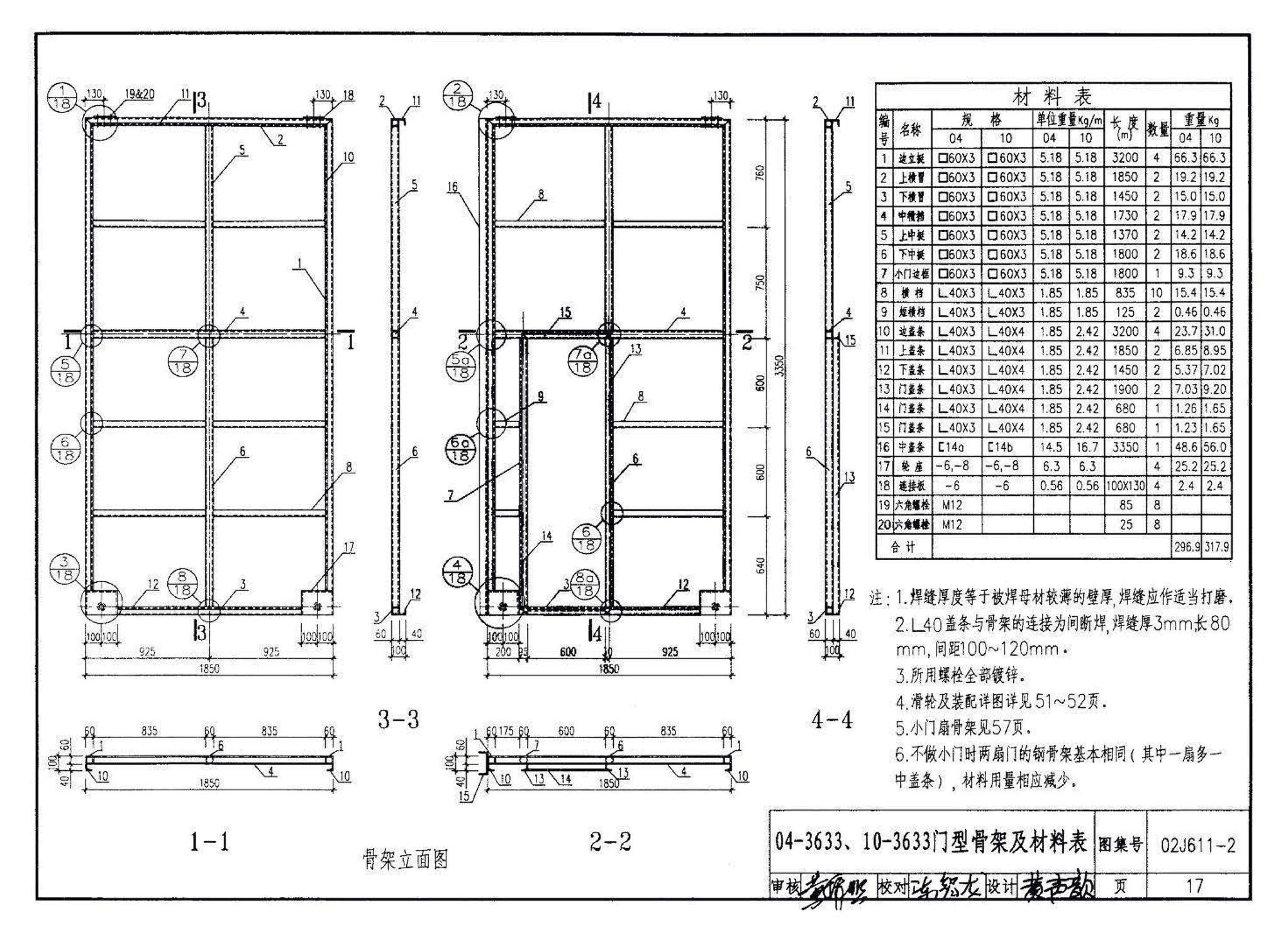 02J611-2--轻质推拉钢大门