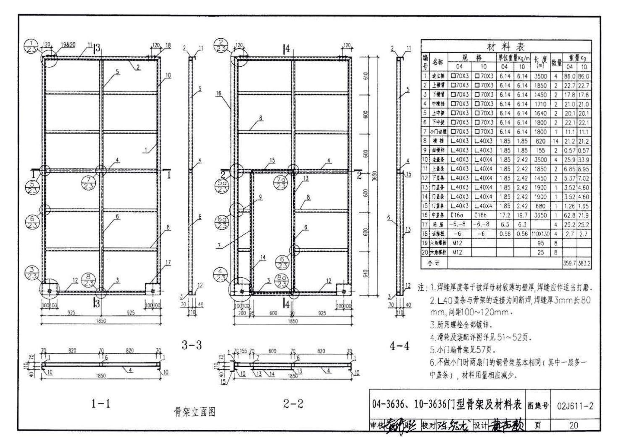 02J611-2--轻质推拉钢大门