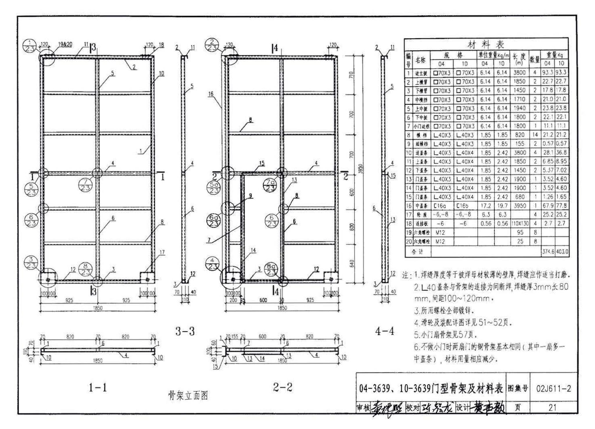 02J611-2--轻质推拉钢大门