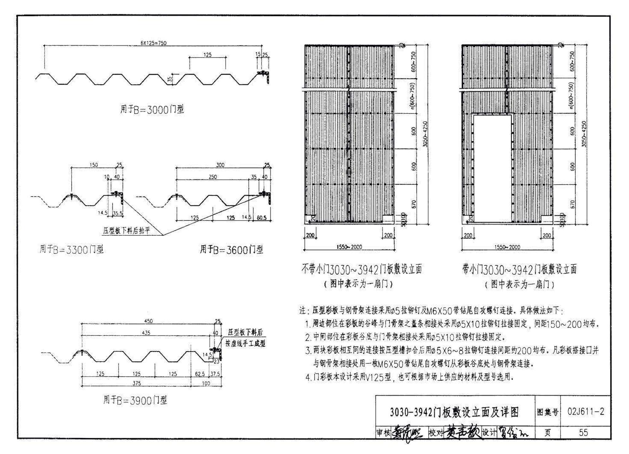 02J611-2--轻质推拉钢大门