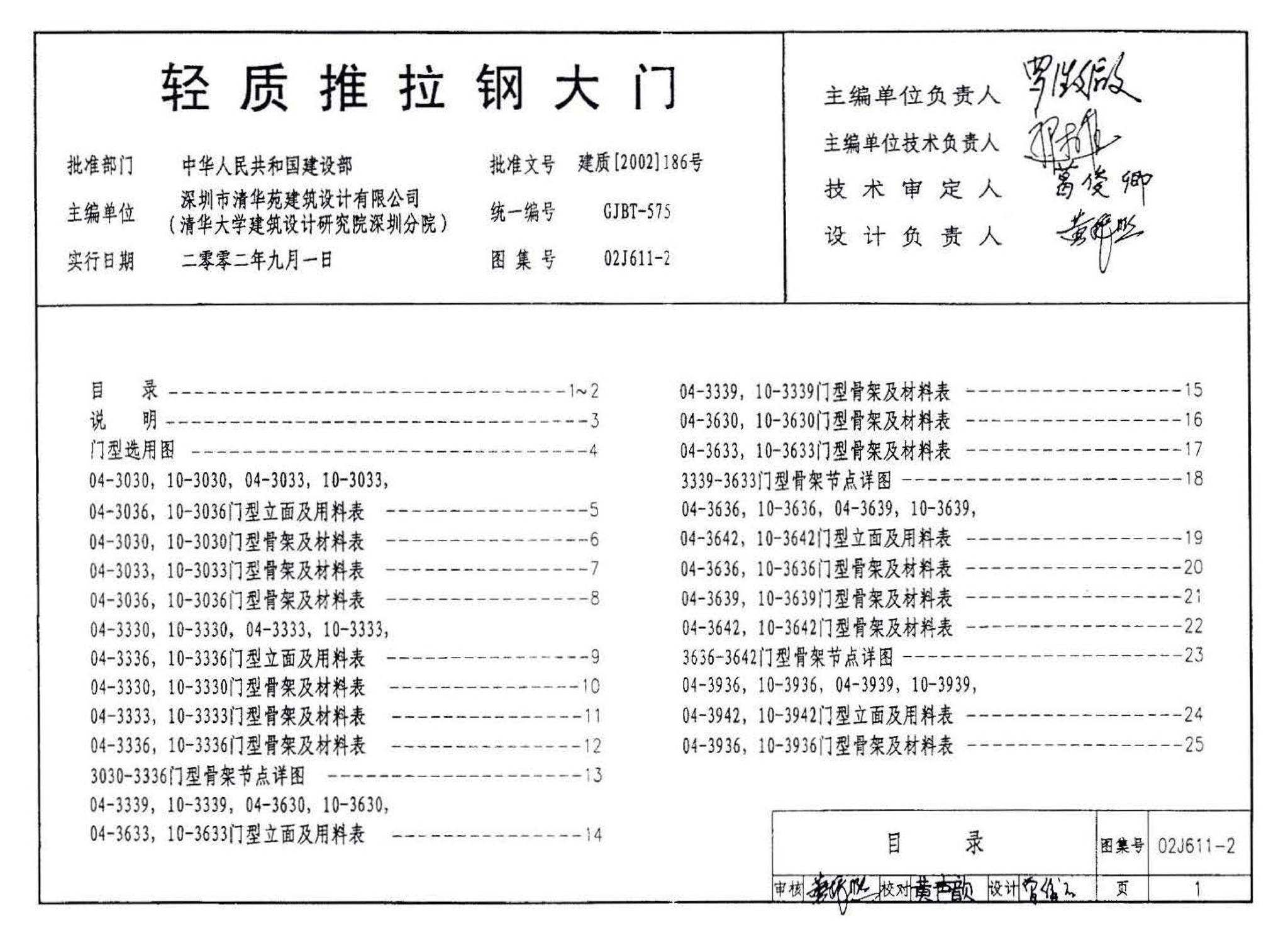 02J611-2--轻质推拉钢大门