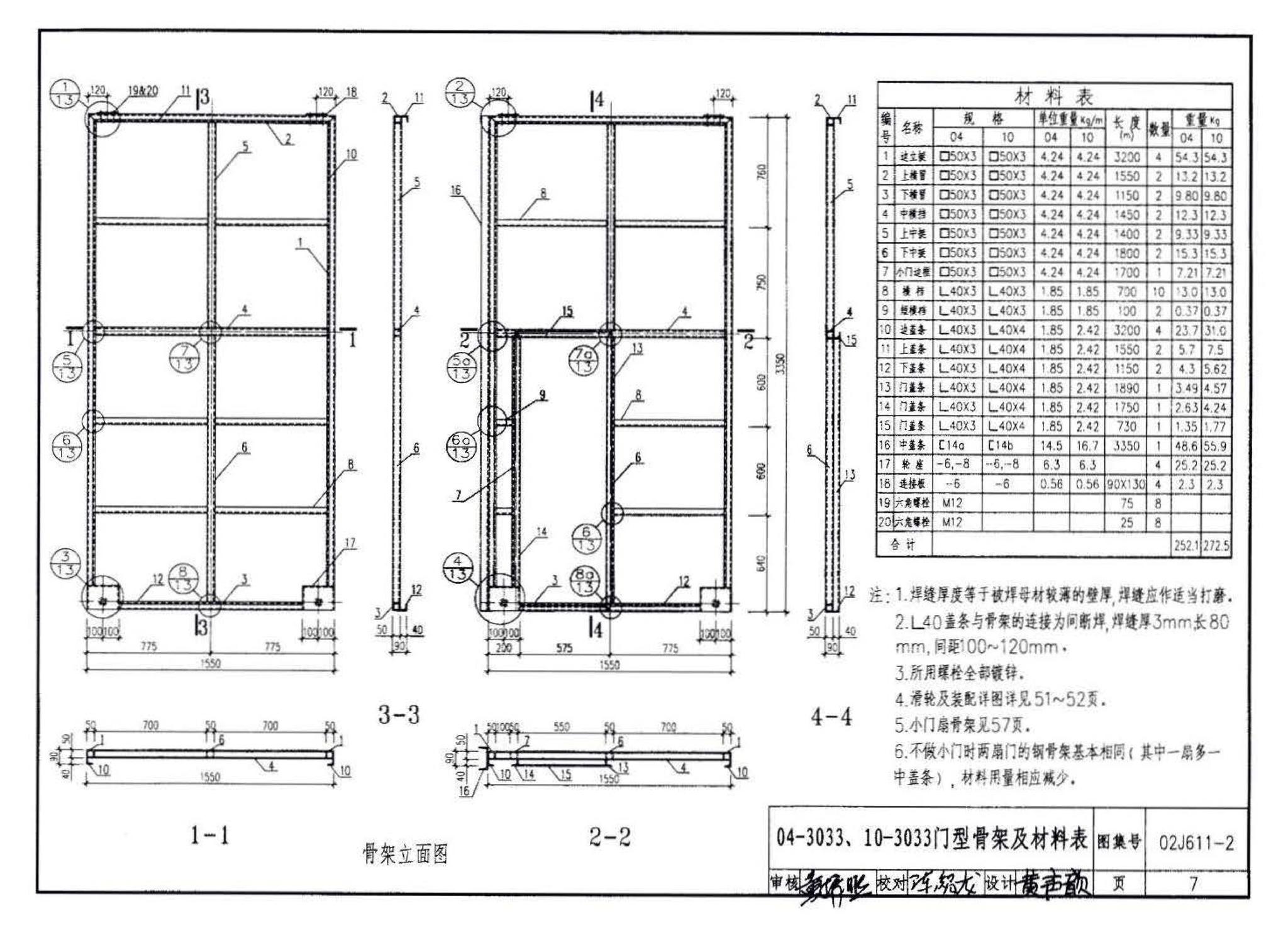 02J611-2--轻质推拉钢大门