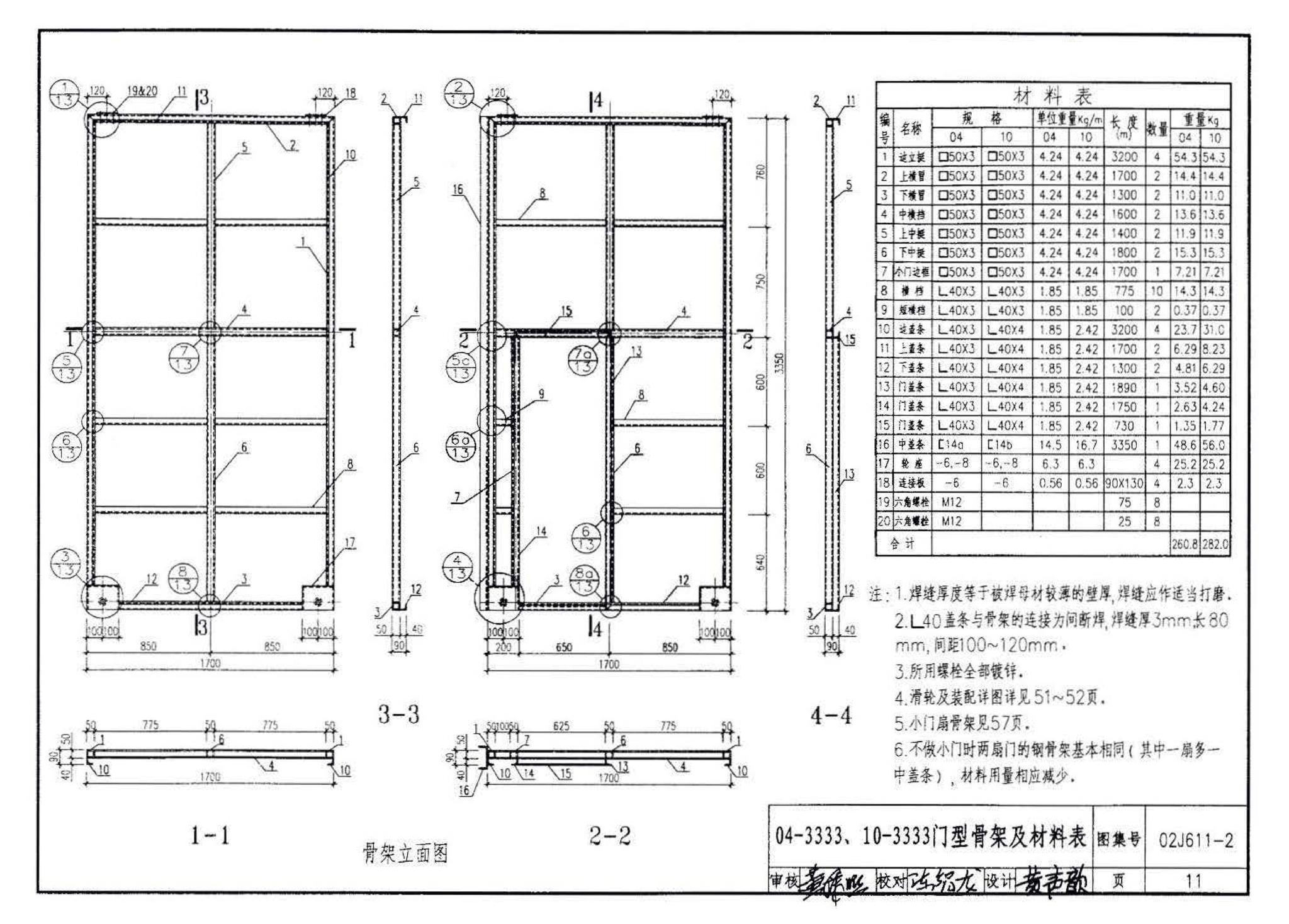 02J611-2--轻质推拉钢大门