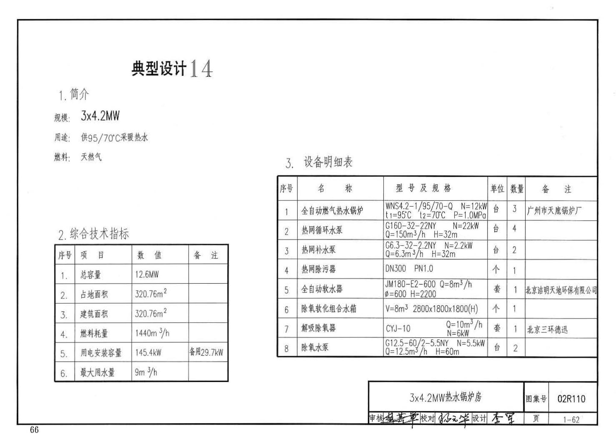 02R110--燃气(油)锅炉房工程设计施工图集