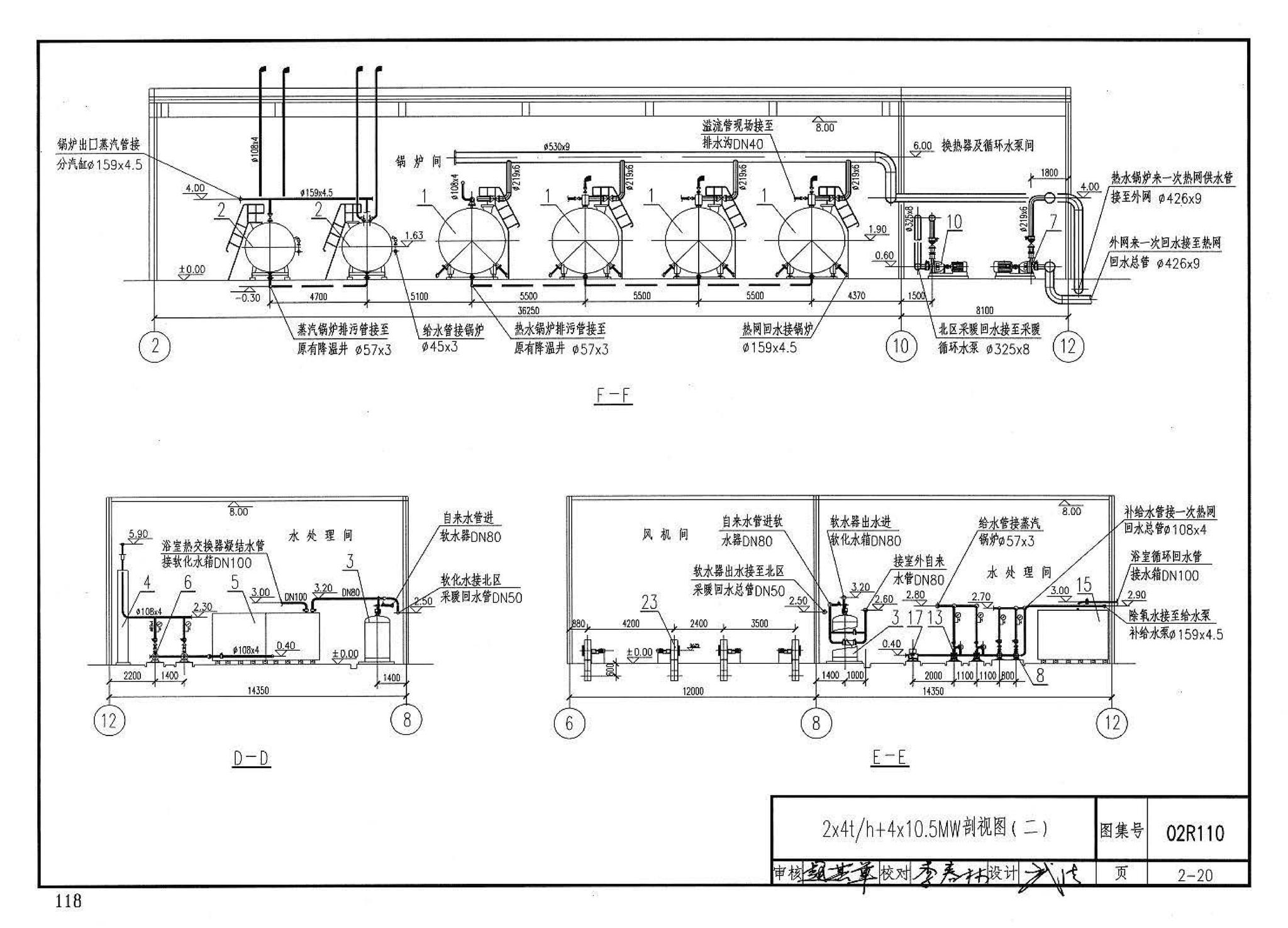 02R110--燃气(油)锅炉房工程设计施工图集