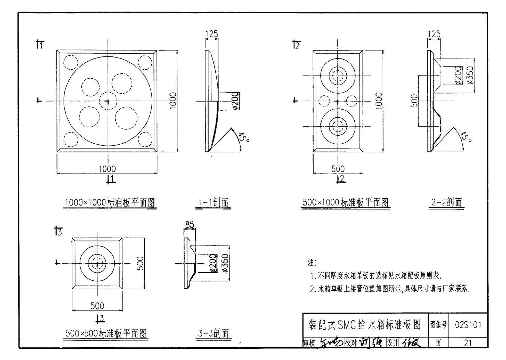 02S101--矩形给水箱