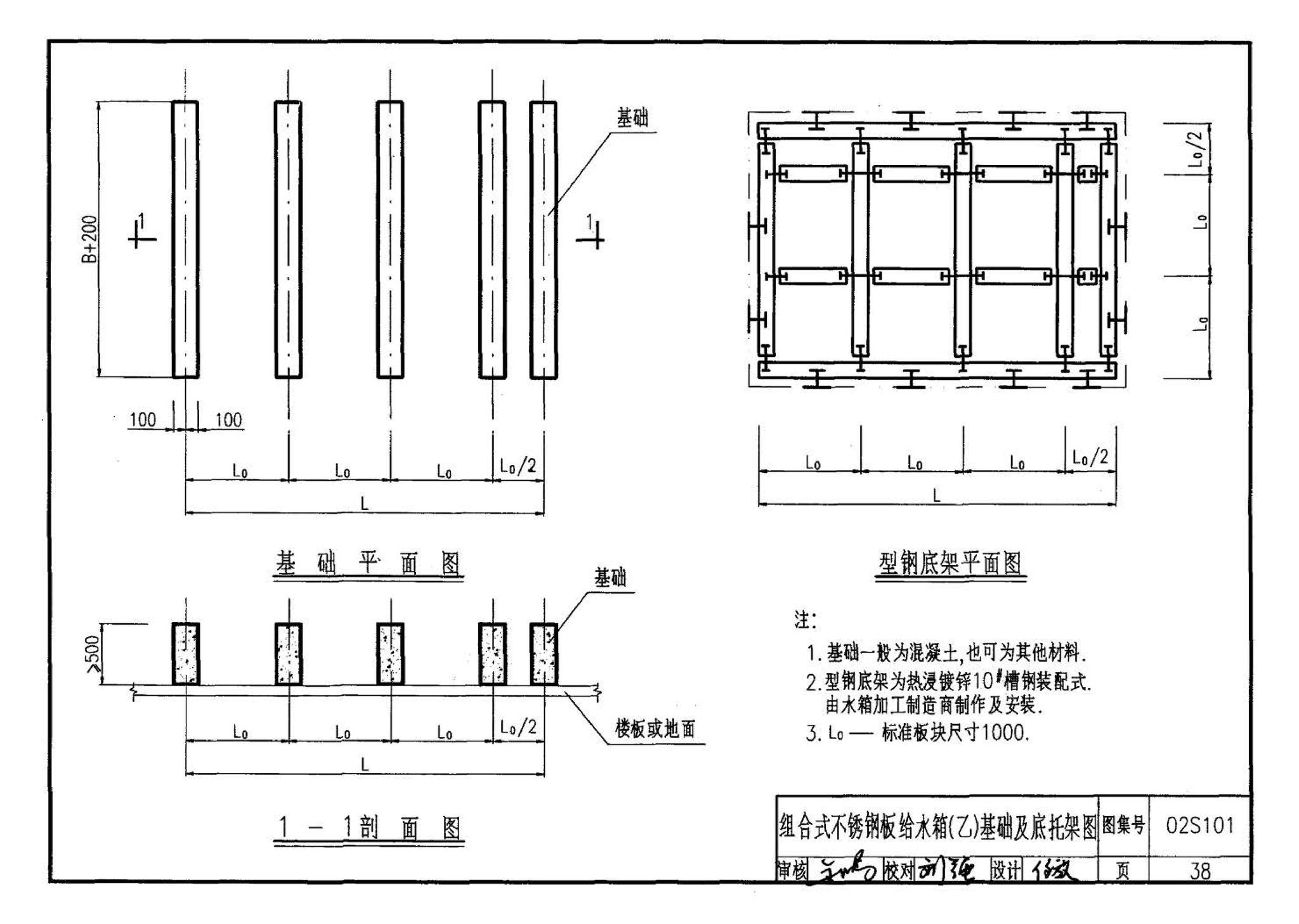 02S101--矩形给水箱