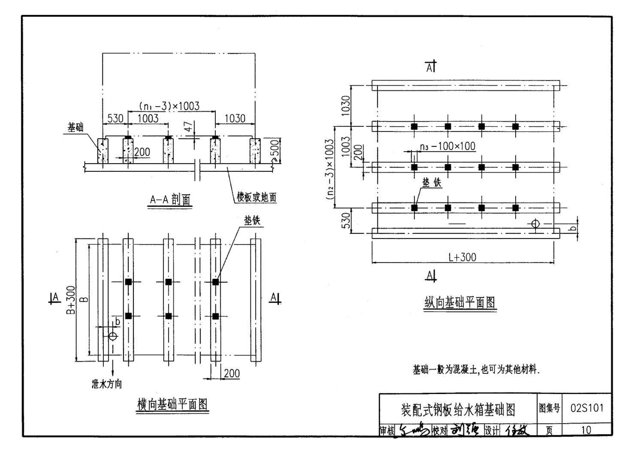 02S101--矩形给水箱