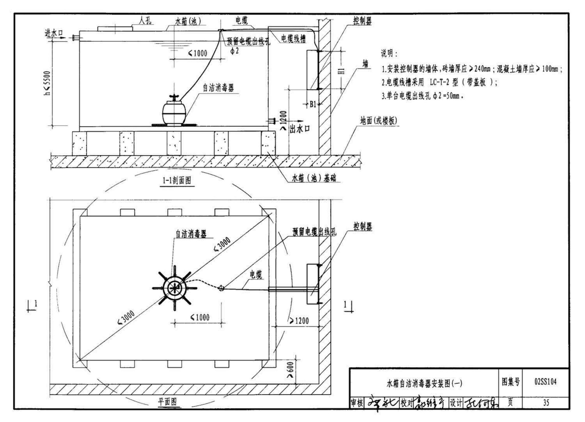 02SS104--二次供水消毒设备选用与安装