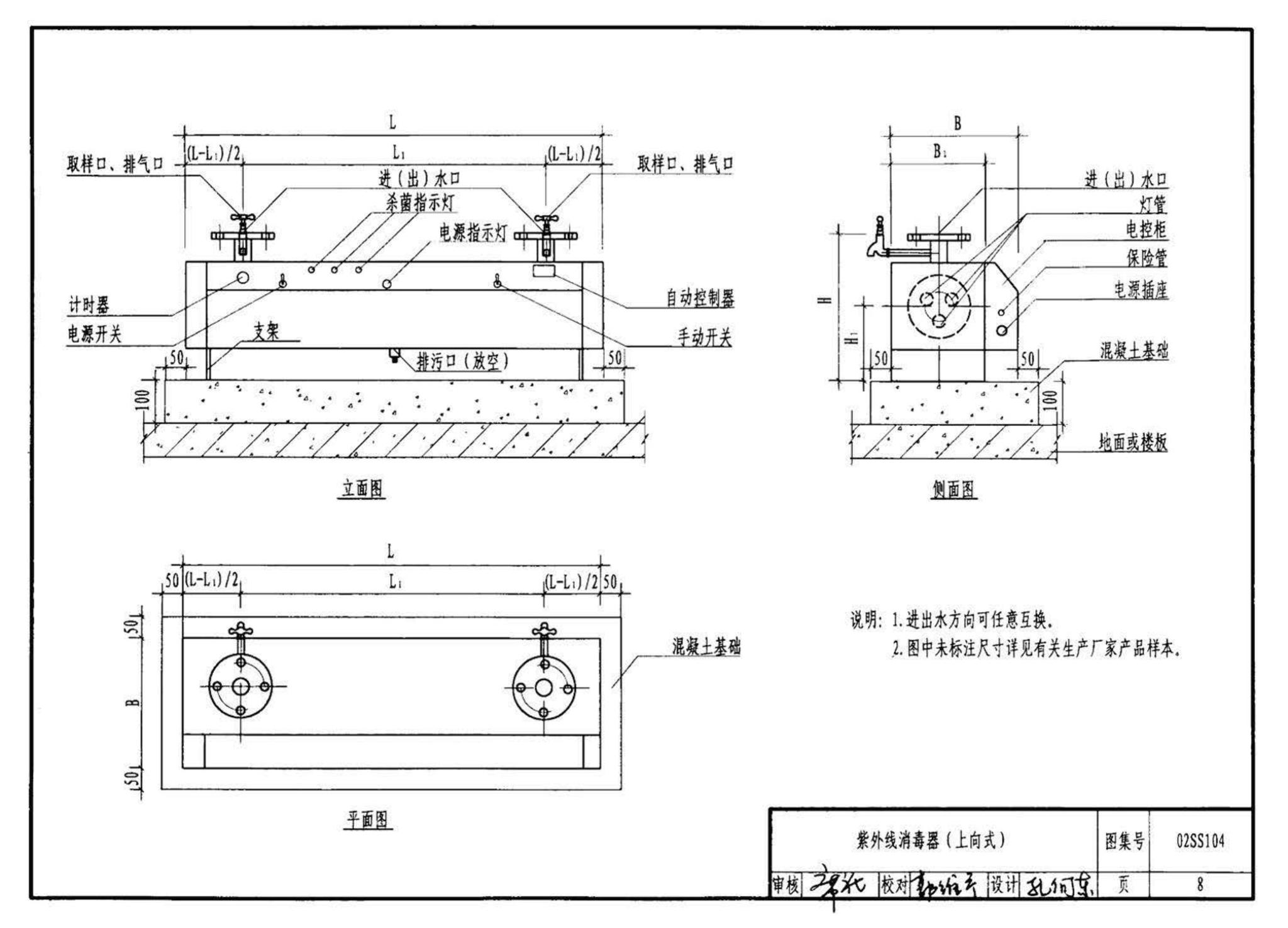 02SS104--二次供水消毒设备选用与安装