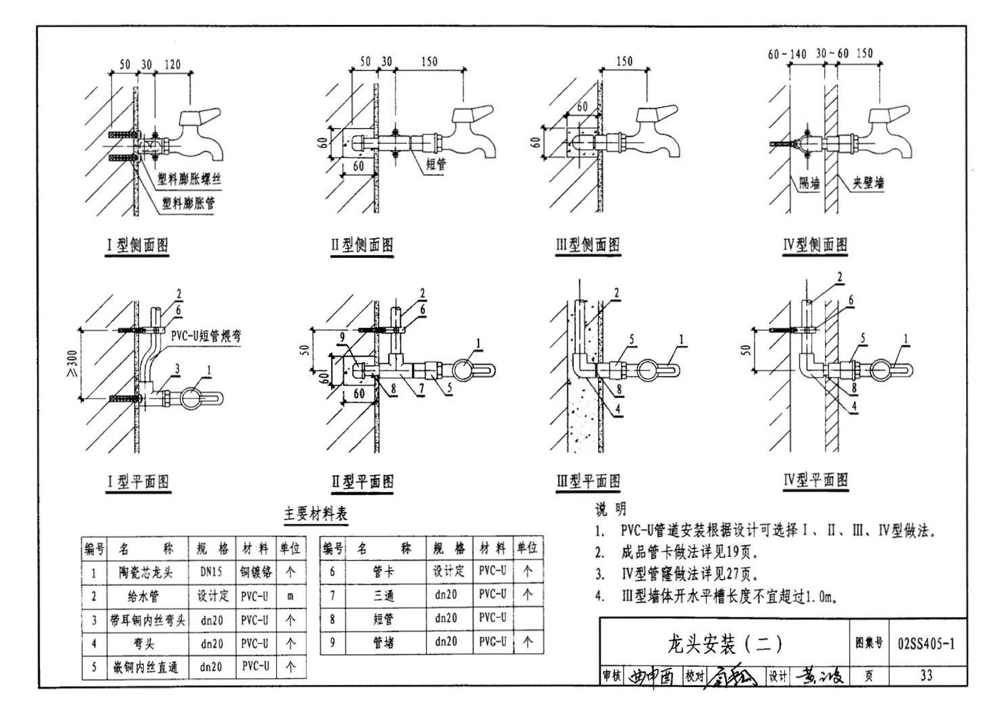 02SS405-1--硬聚氯乙烯（PVC-U）给水管安装