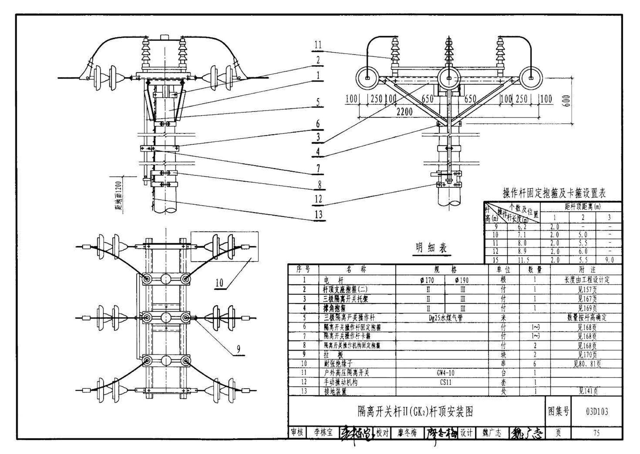 03D103--10kV及以下架空线路安装