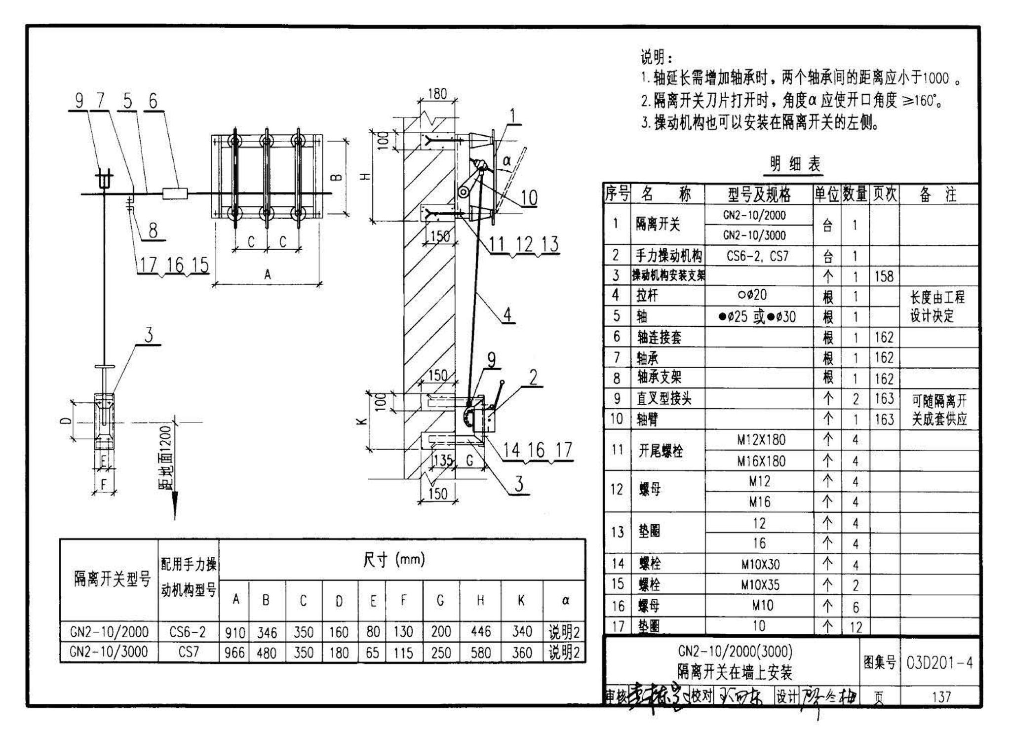 03D201-4--10/0.4kV变压器室布置及变配电所常用设备构件安装