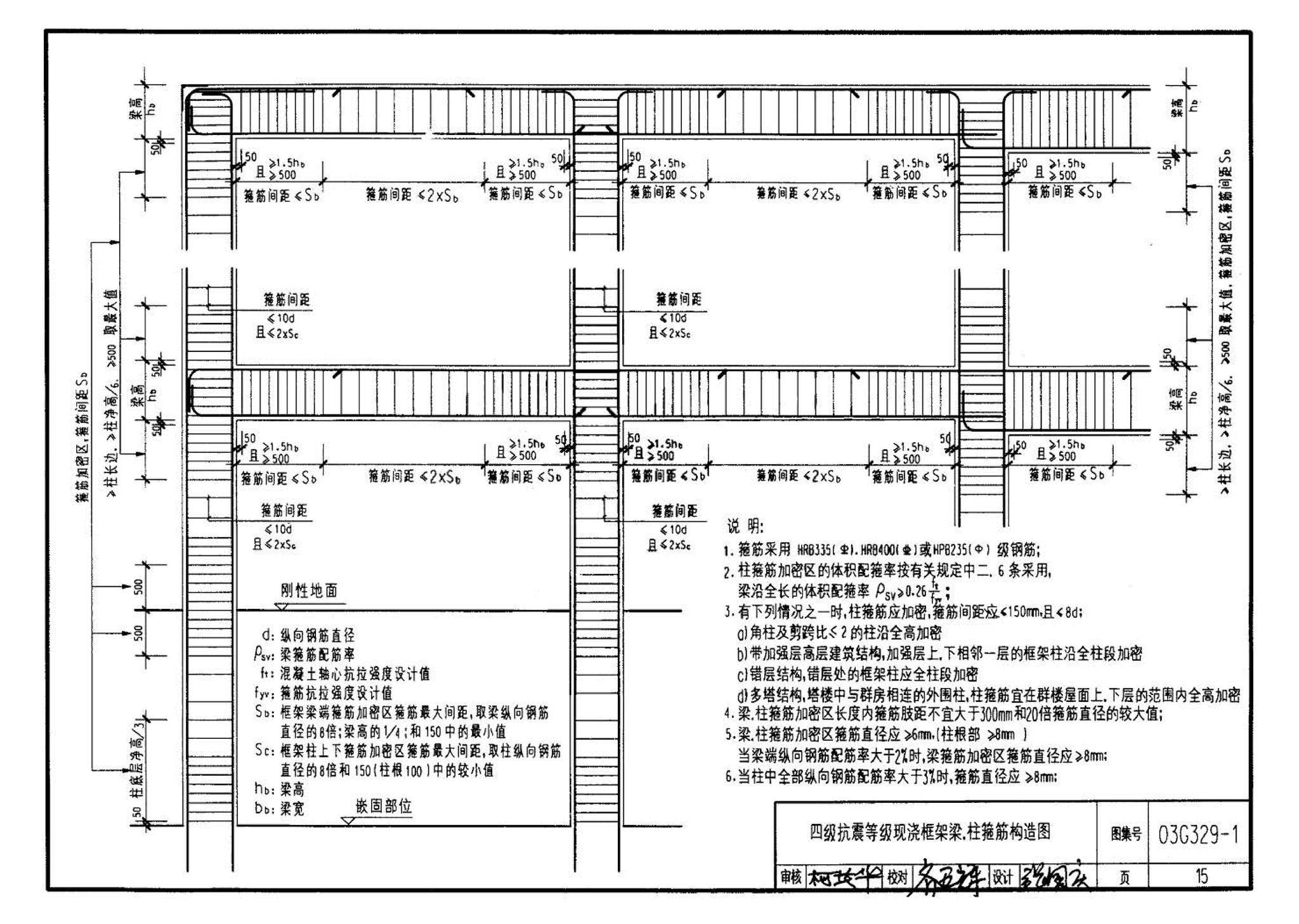 03G329-1--建筑物抗震构造详图（框架、框架-剪力墙、剪力墙、部分框支剪力墙、框架-核心筒、筒中筒、板柱-剪力墙结构）