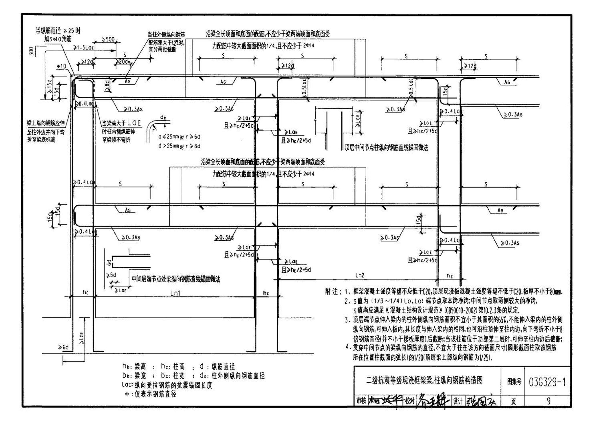 03G329-1--建筑物抗震构造详图（框架、框架-剪力墙、剪力墙、部分框支剪力墙、框架-核心筒、筒中筒、板柱-剪力墙结构）