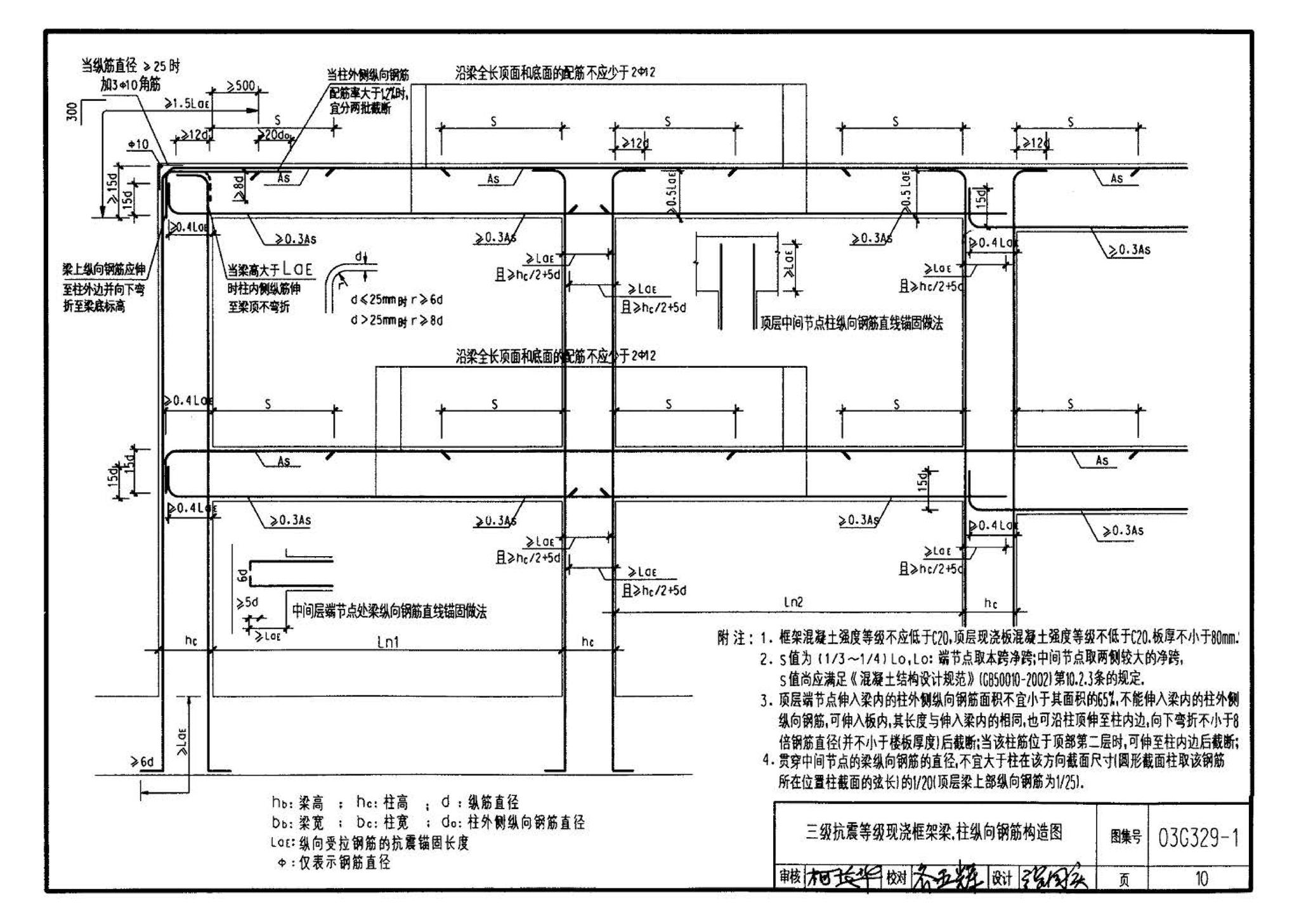 03G329-1--建筑物抗震构造详图（框架、框架-剪力墙、剪力墙、部分框支剪力墙、框架-核心筒、筒中筒、板柱-剪力墙结构）