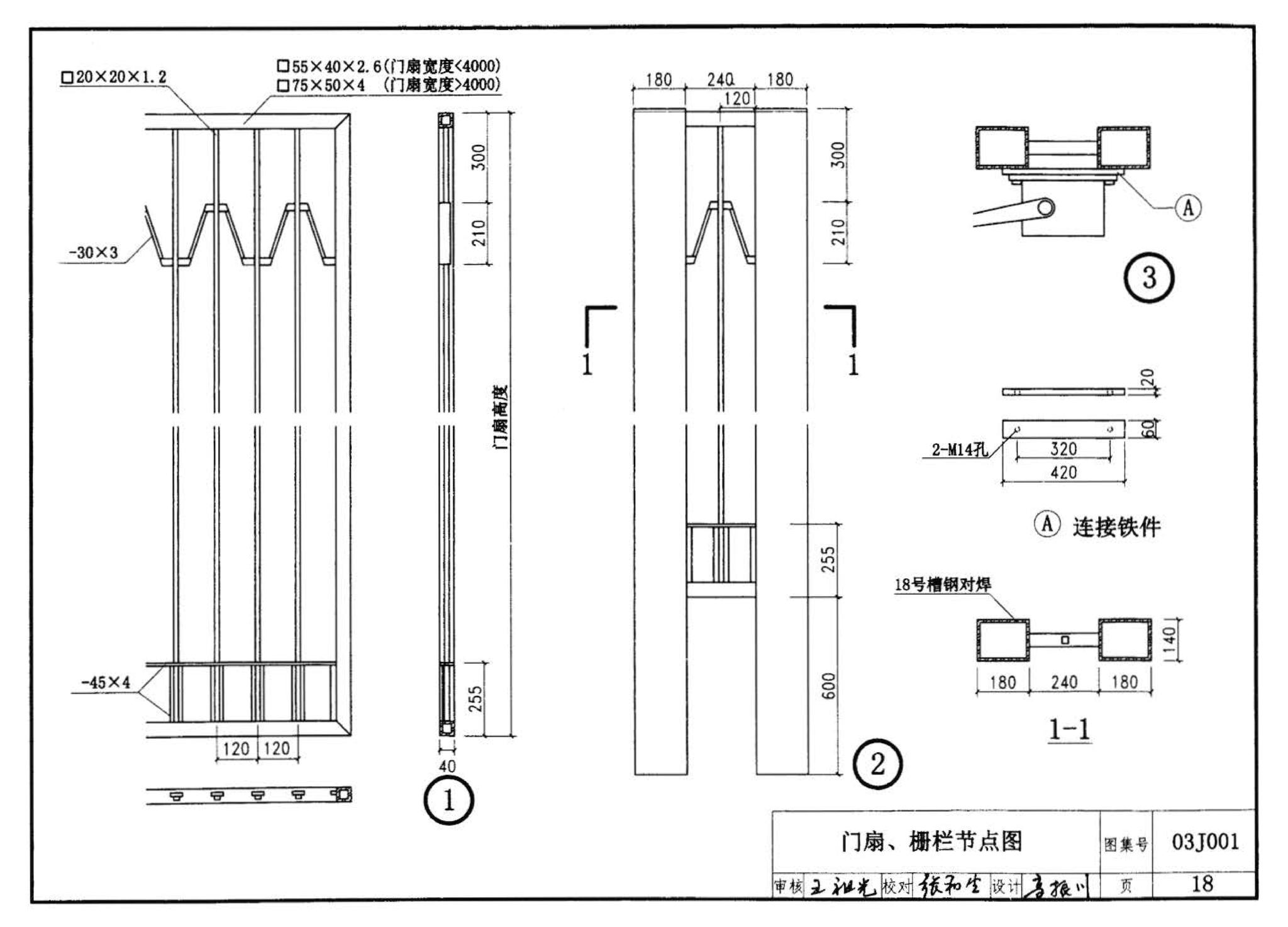 03J001--围墙大门