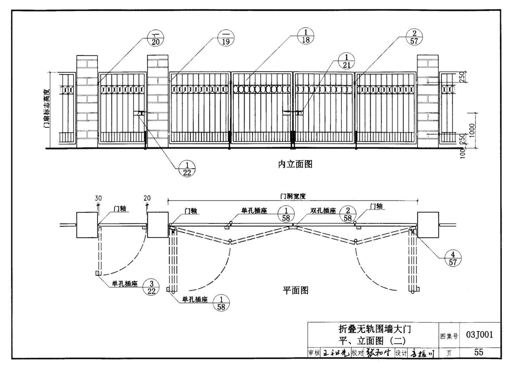 03J001--围墙大门