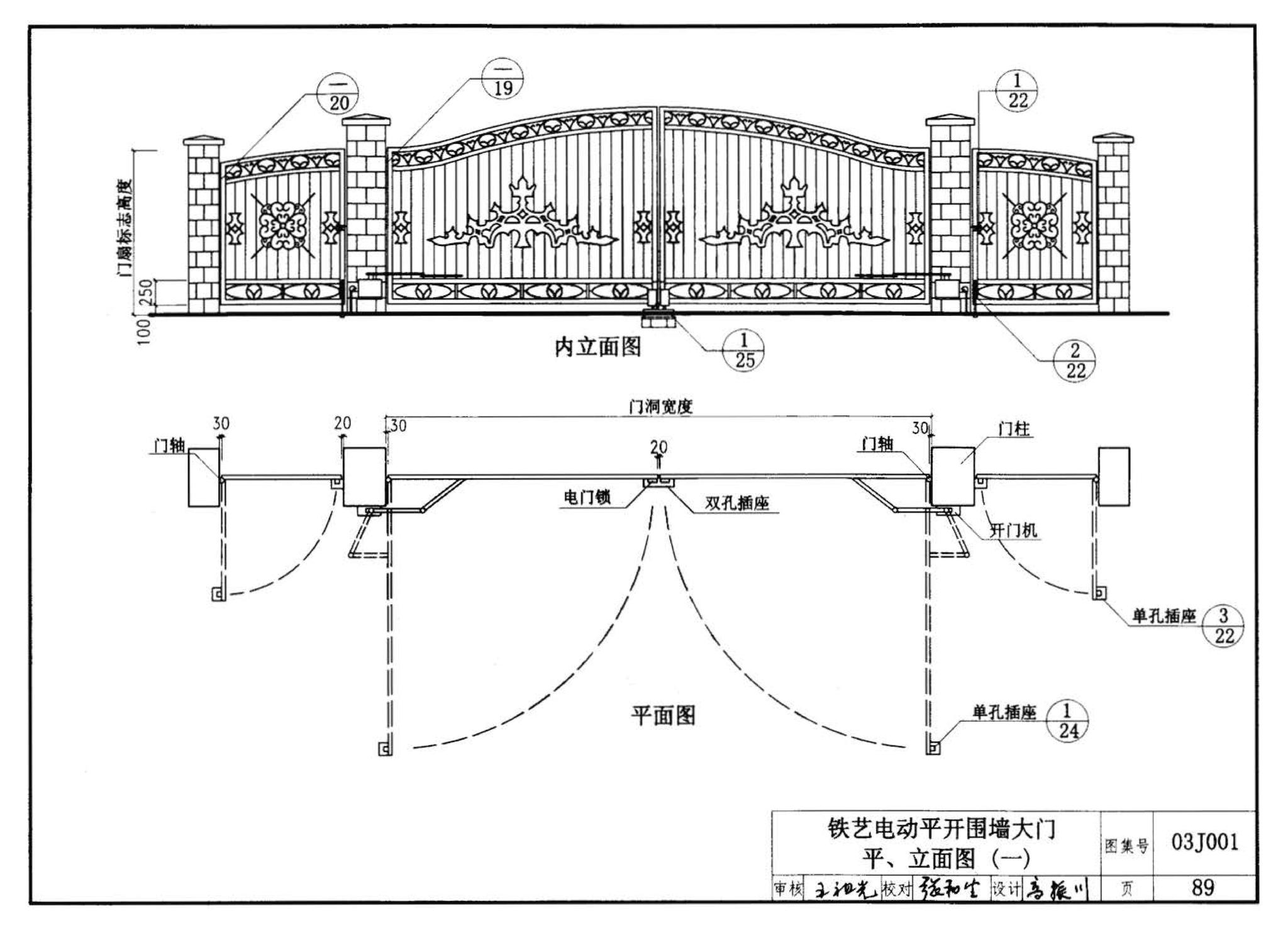 03J001--围墙大门