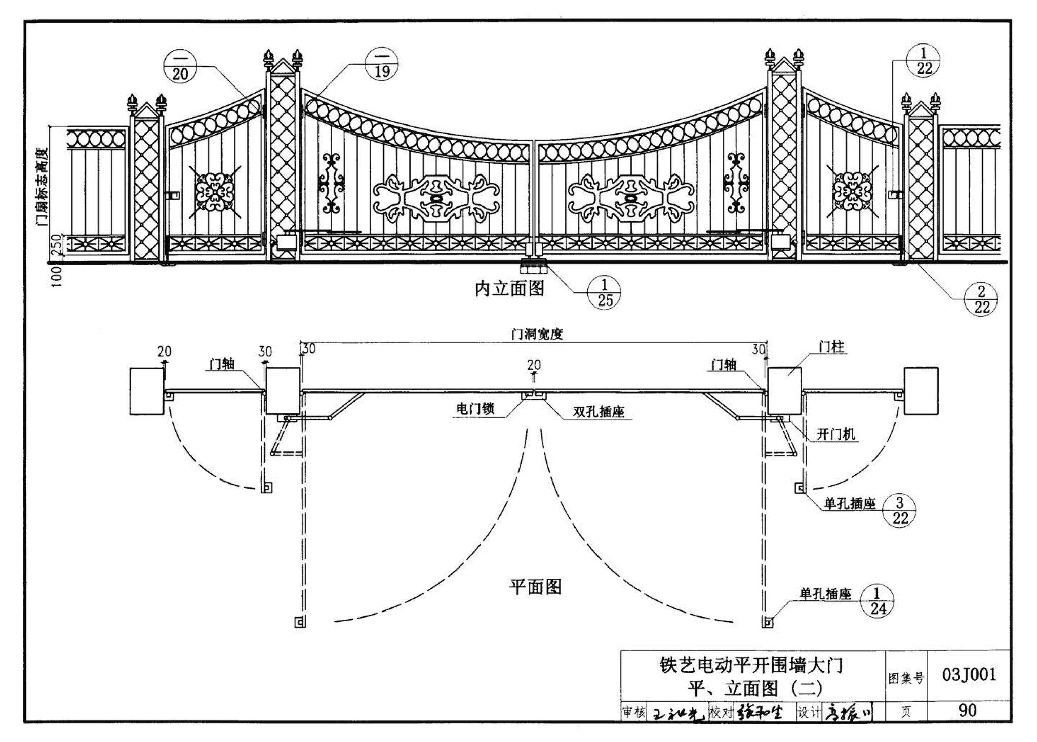 03J001--围墙大门