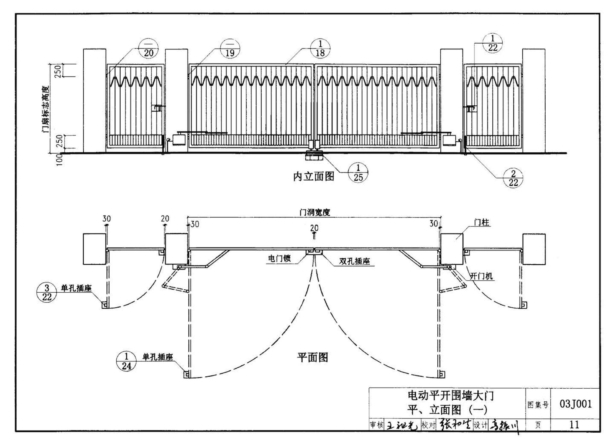 03J001--围墙大门