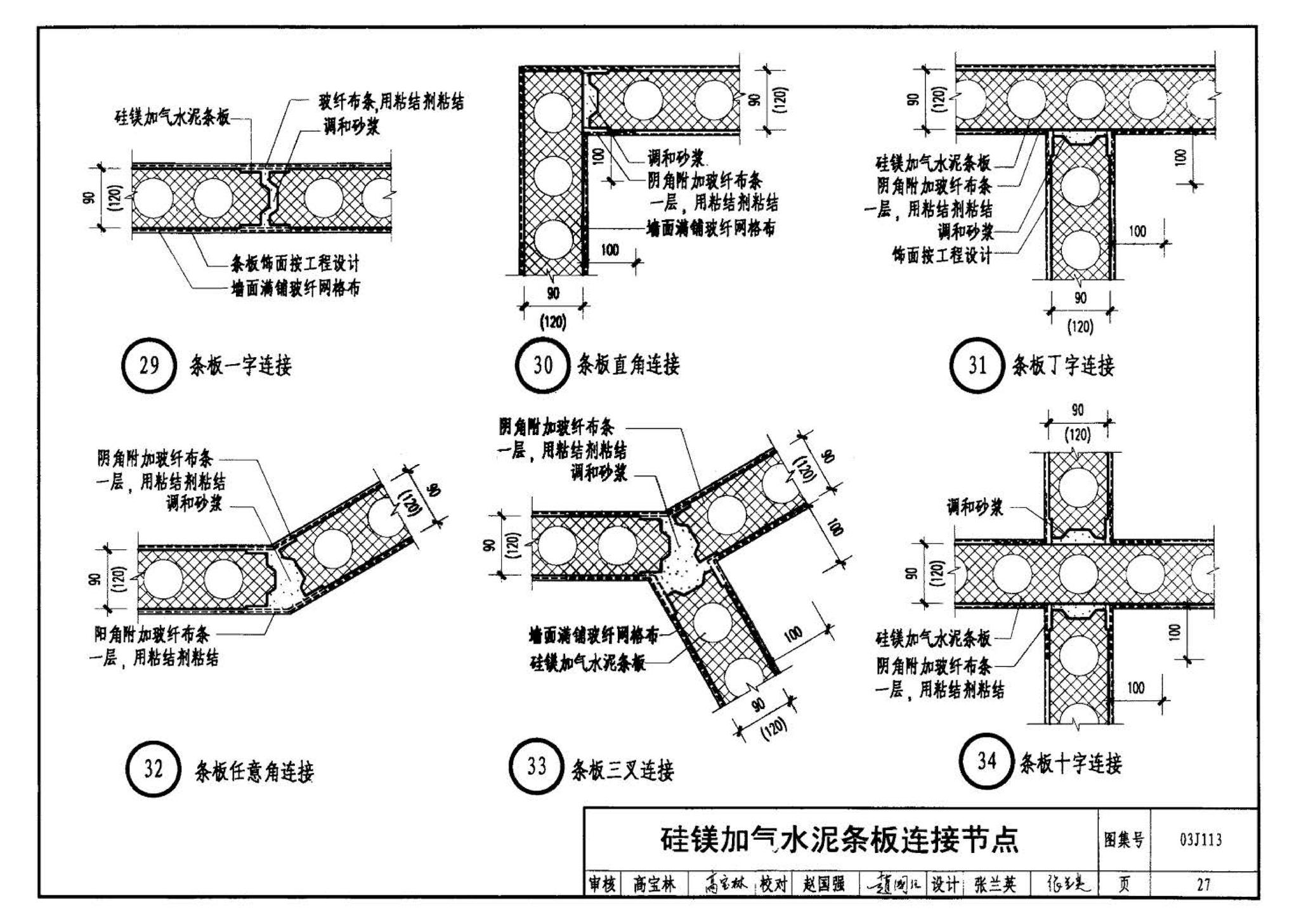 03J113--轻质条板内隔墙