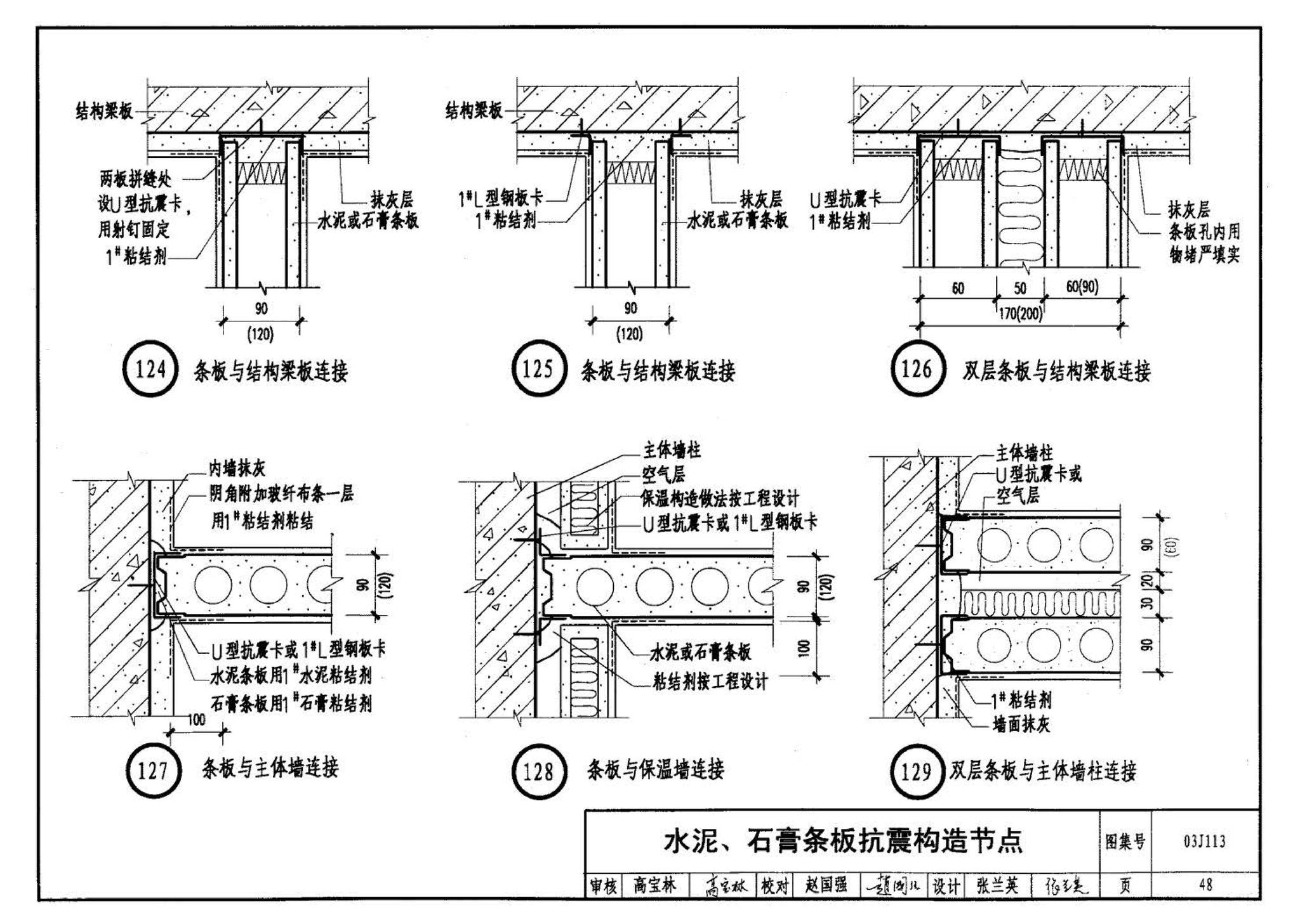 03J113--轻质条板内隔墙